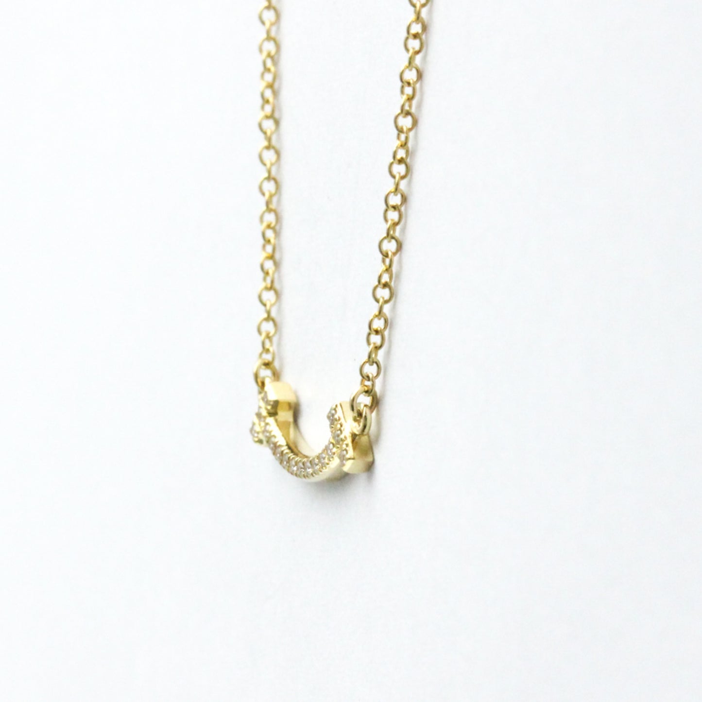 Tiffany & Co T Smile, Gold, Yellow Gold, necklace