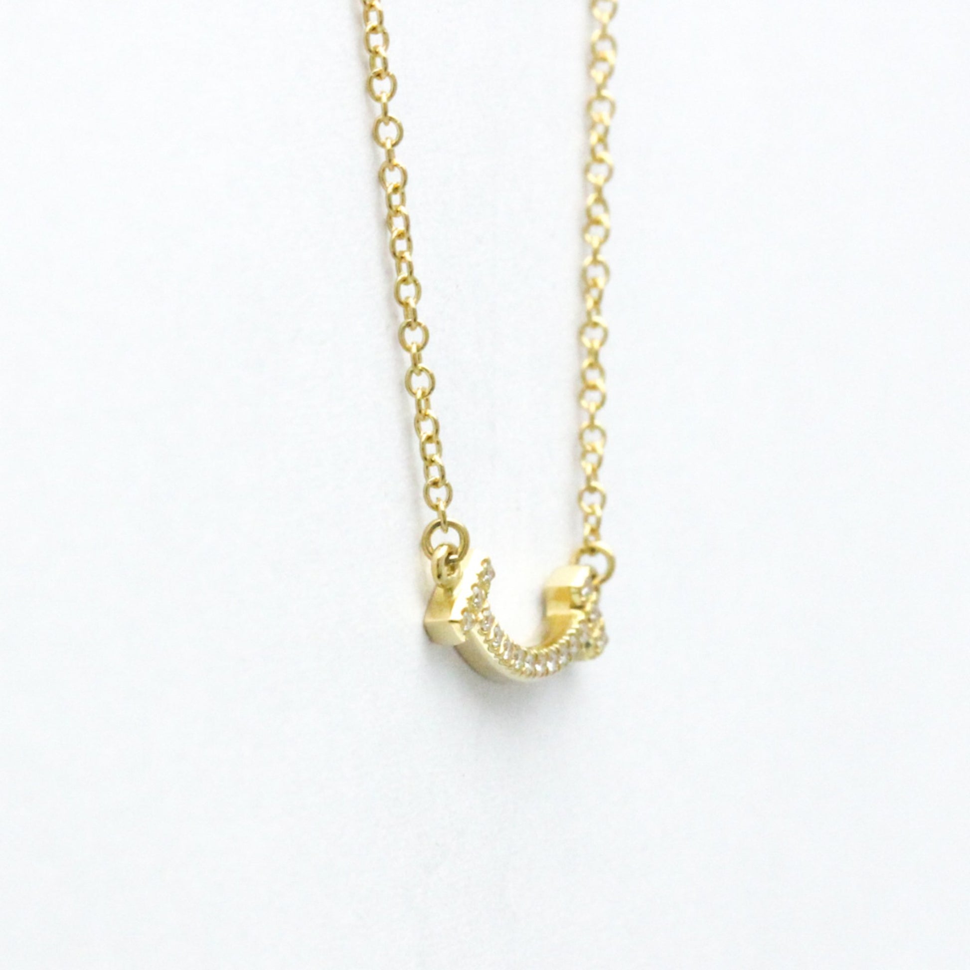 Tiffany & Co T Smile, Gold, Yellow Gold, necklace