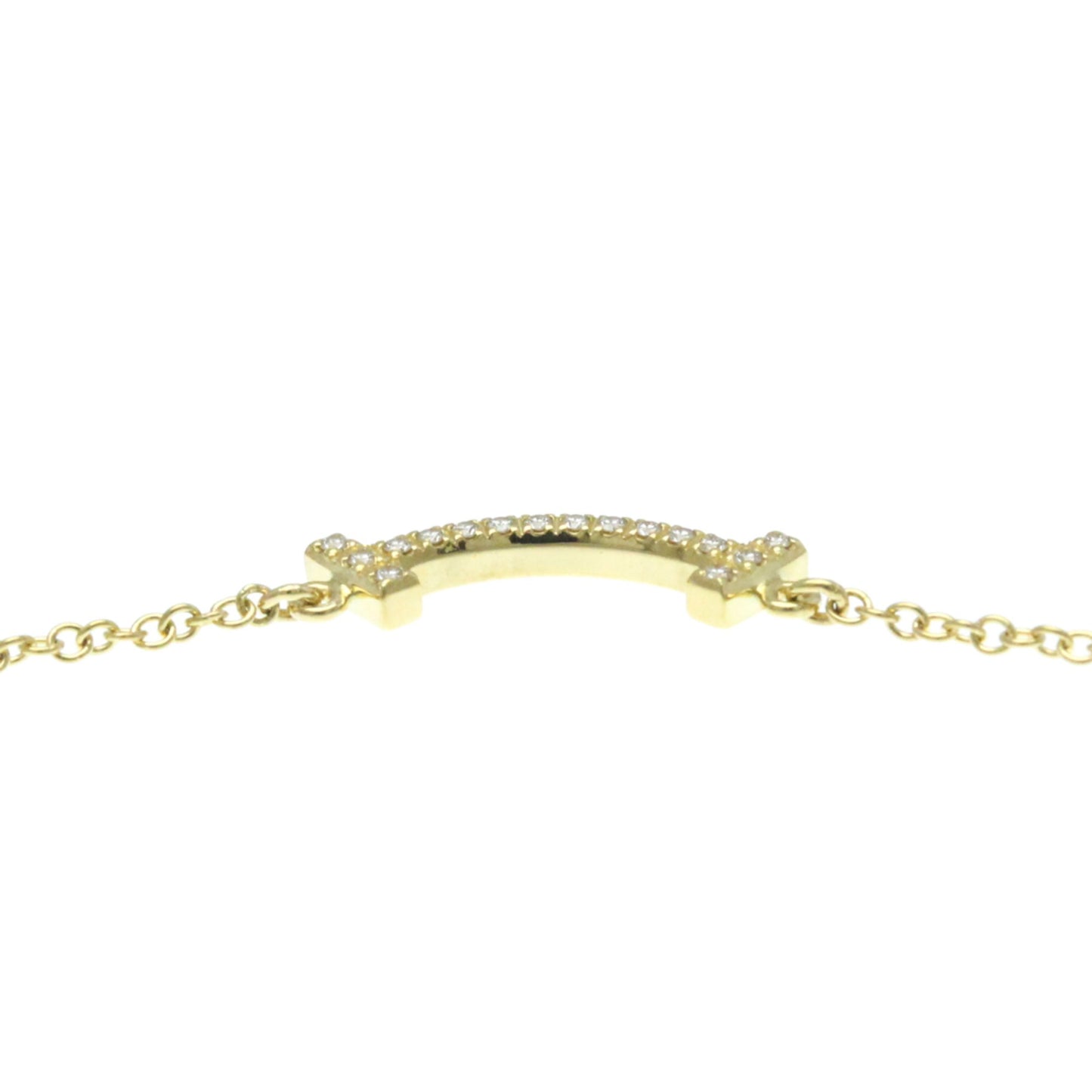 Tiffany & Co T Smile, Gold, Yellow Gold, necklace