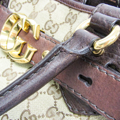 Gucci GG Running GG Canvas with Leather, Beige, Canvas, Tote Bag