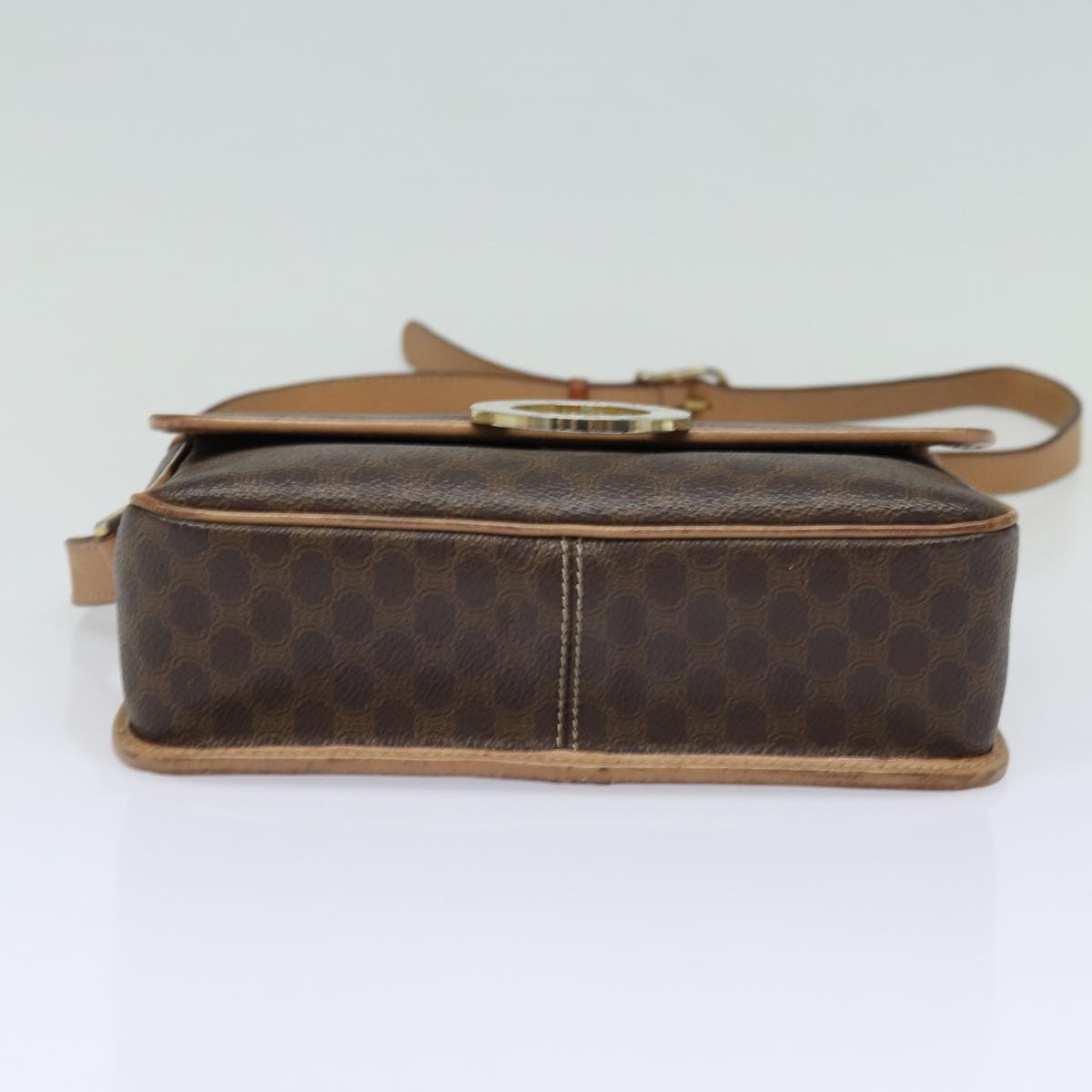 Céline Macadam, Brown, Canvas, shoulder