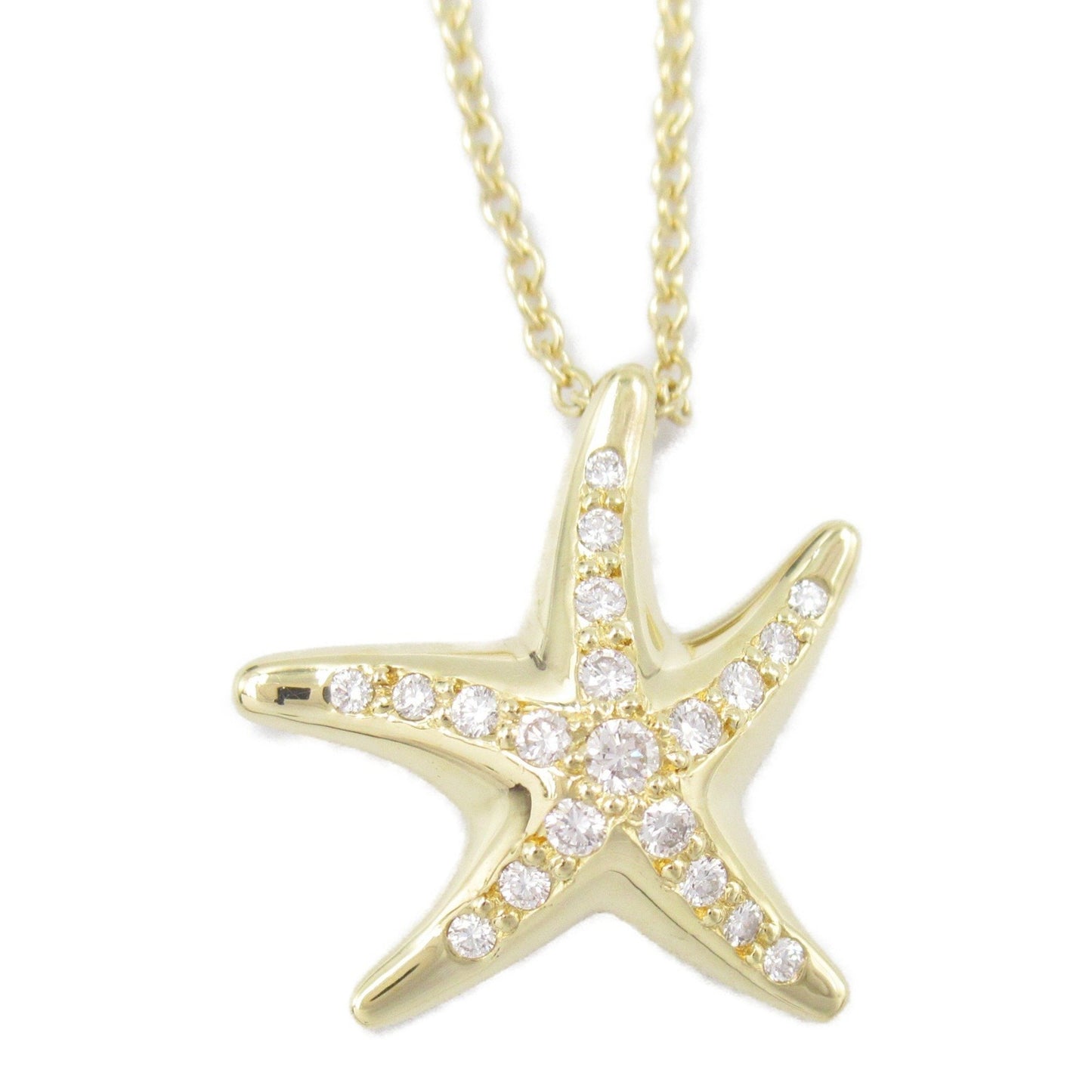 Tiffany & Co Starfish, Gold, Yellow Gold, necklace