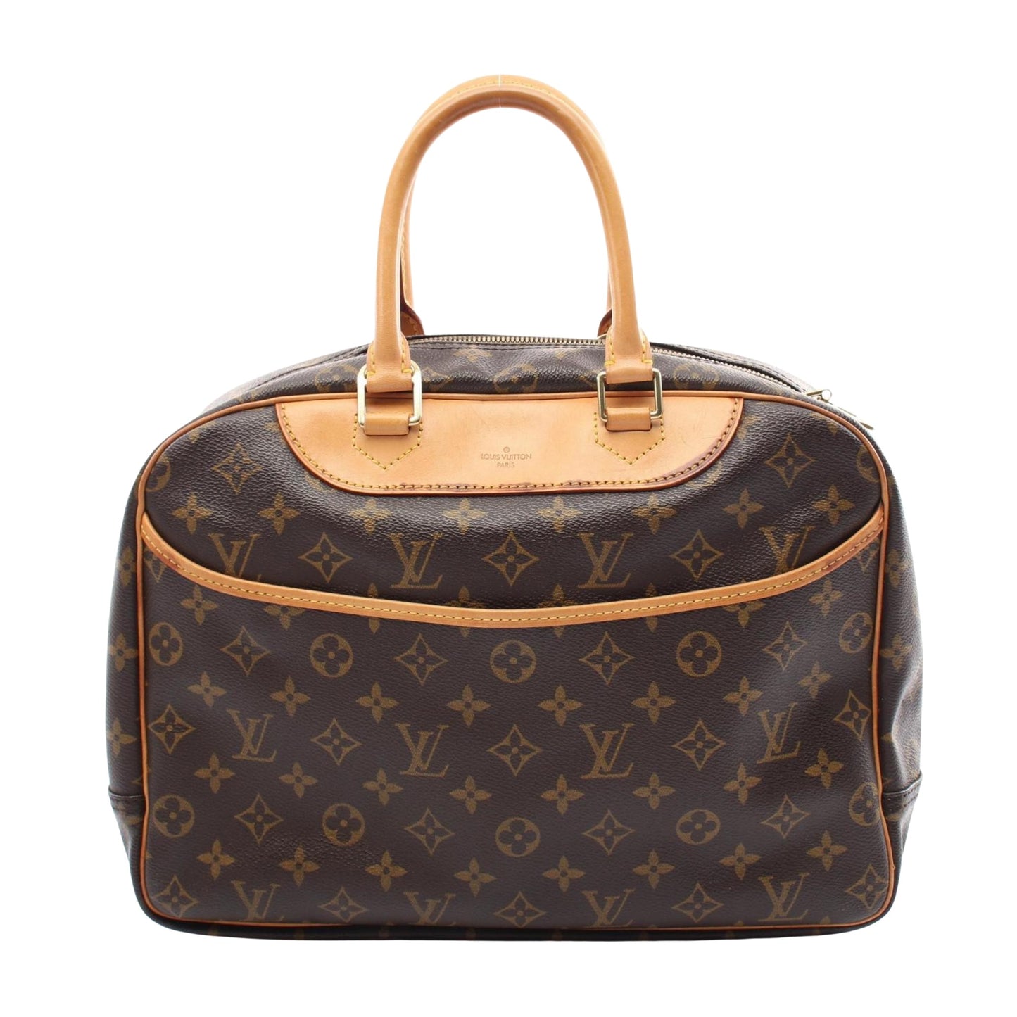 Louis Vuitton Deauville, Brown, Canvas, handbag