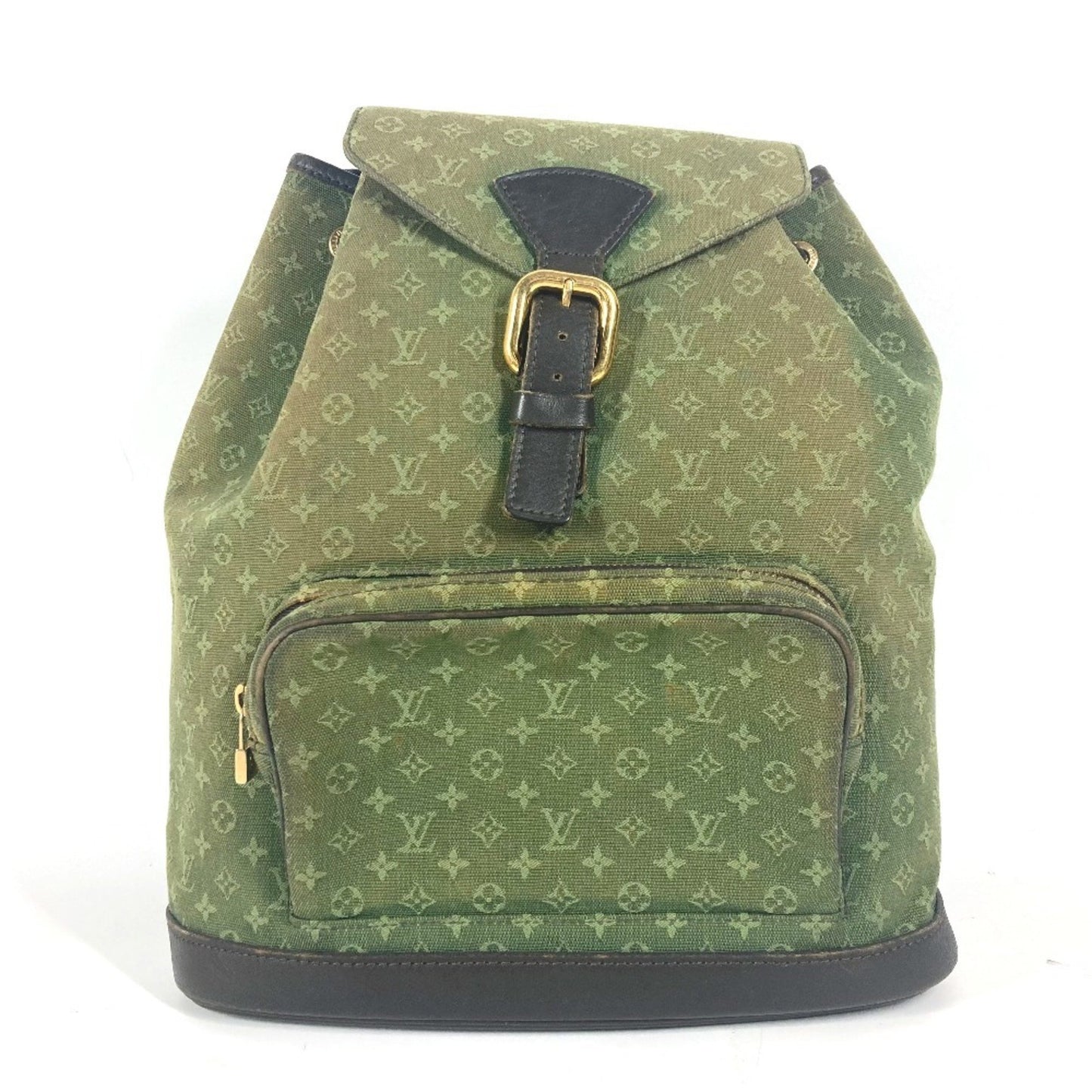Louis Vuitton Montsouris GM, Khaki, Canvas, backpack
