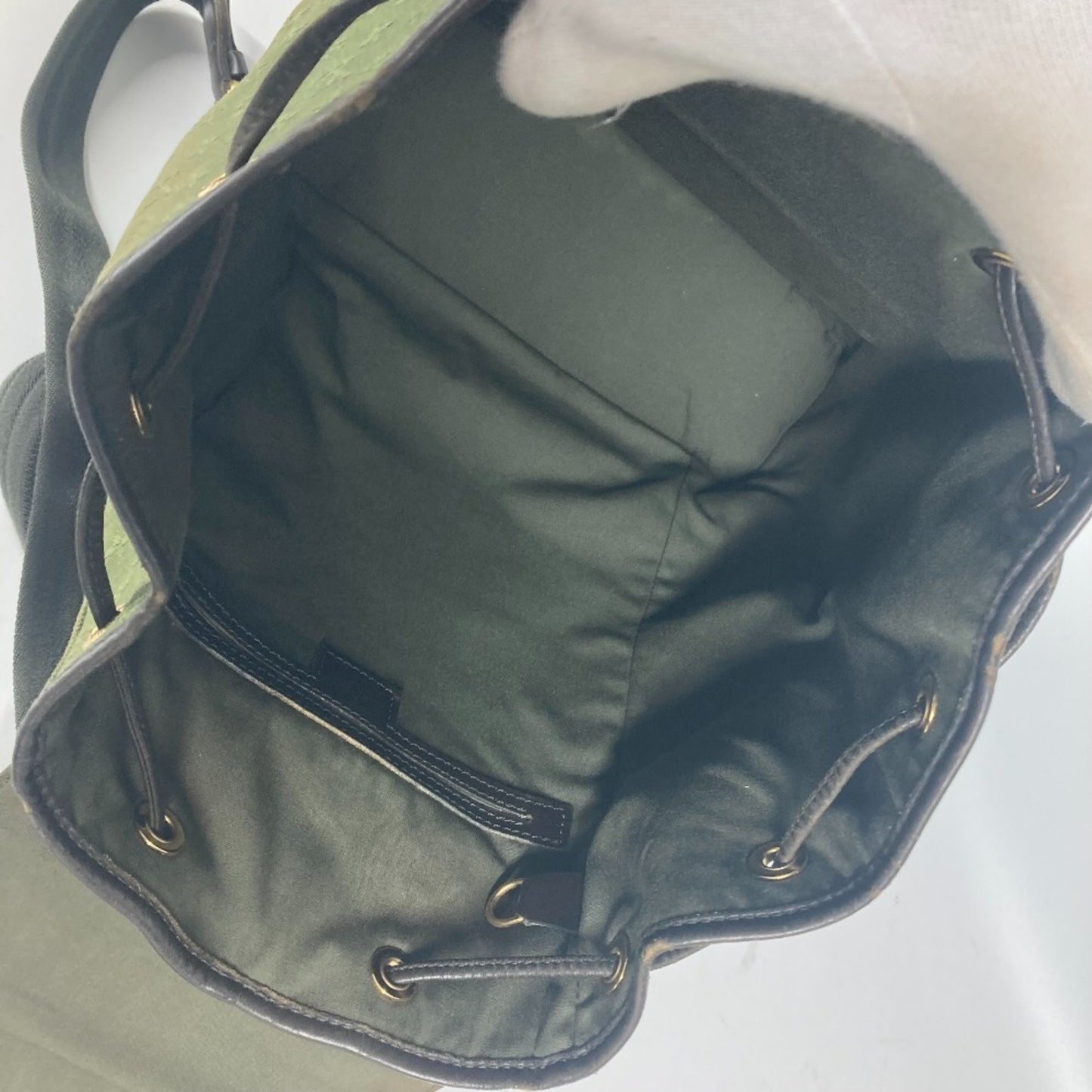Louis Vuitton Montsouris GM, Khaki, Canvas, backpack