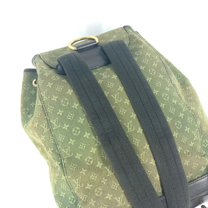 Louis Vuitton Montsouris GM, Khaki, Canvas, backpack