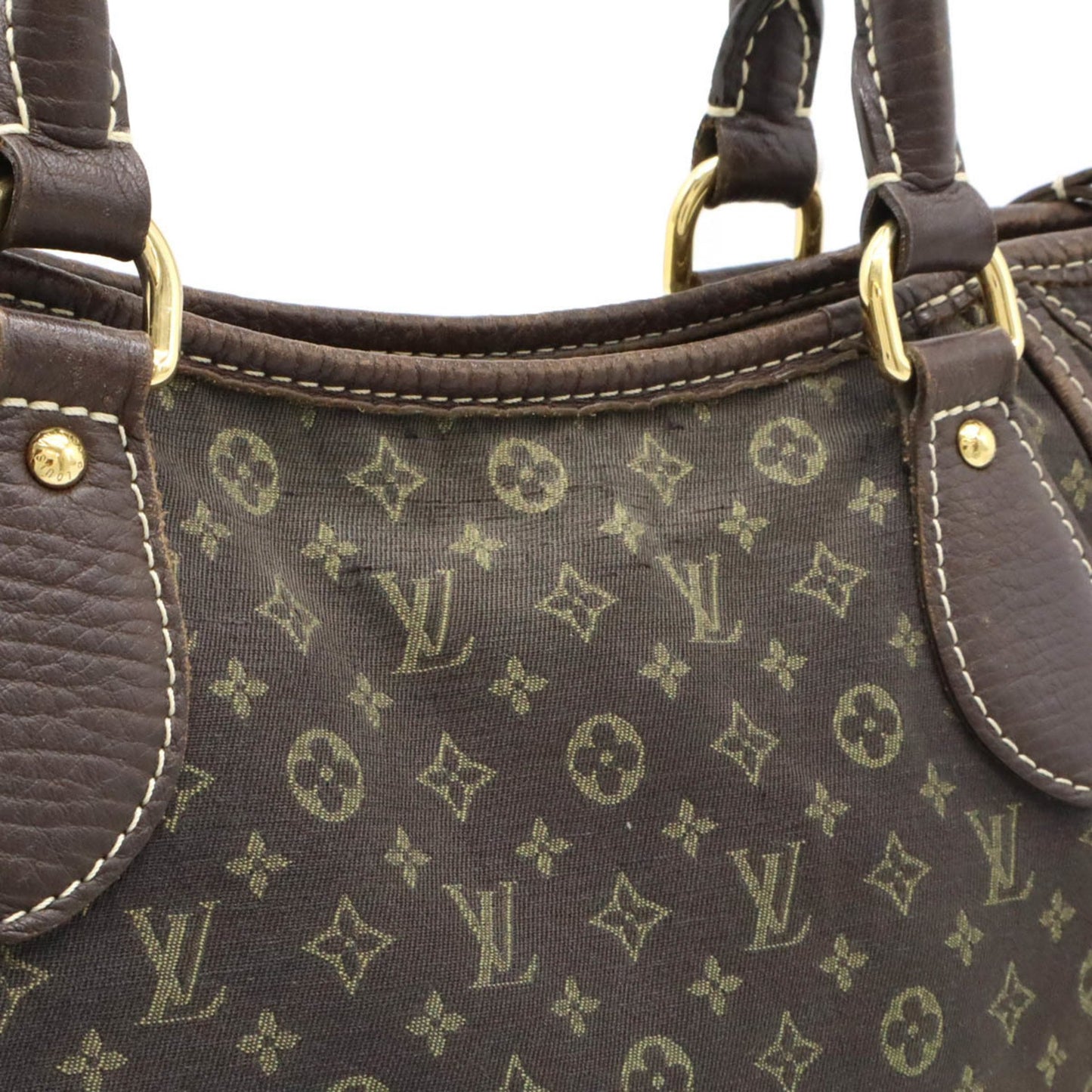 Louis Vuitton Angèle, Brown, Canvas, tote