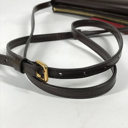 Louis Vuitton Twice, Brown, Canvas, shoulder