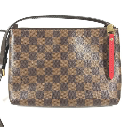 Louis Vuitton Twice, Brown, Canvas, shoulder