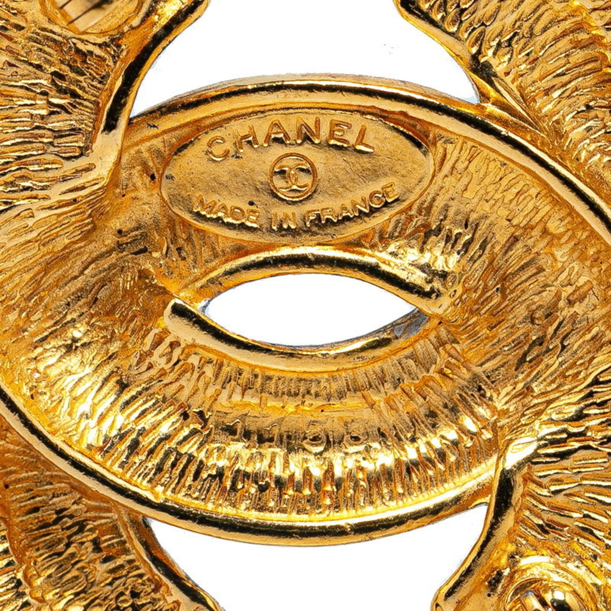 Chanel Coco Mark, Gold, Gold Plated, brooch