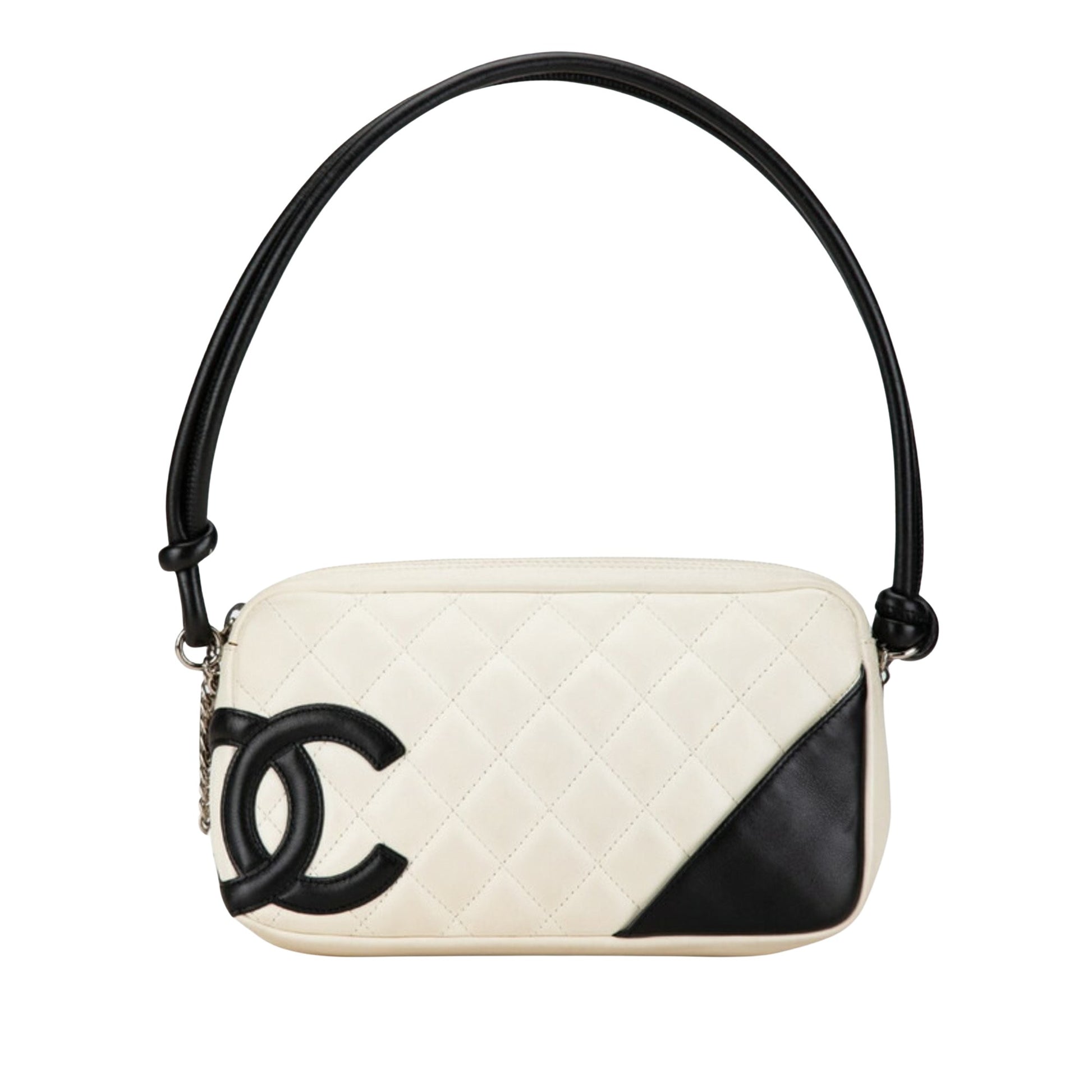 Chanel Cambon, Black, Leather, handbag