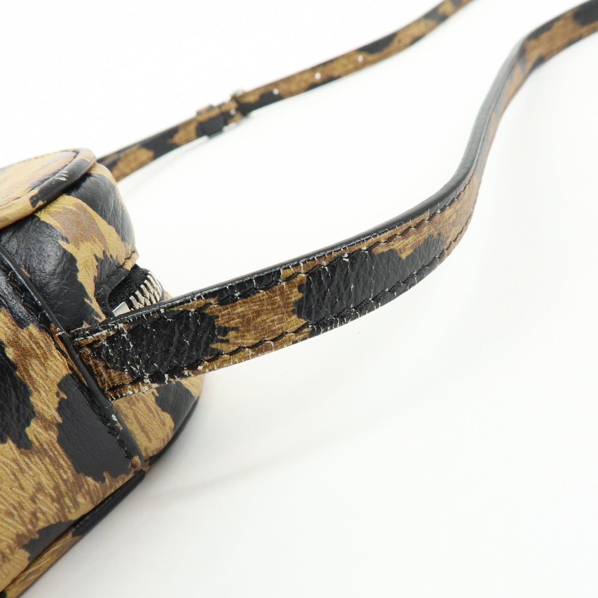 Balenciaga Everyday Camera Printed Leather, Brown, Leather, Handbag
