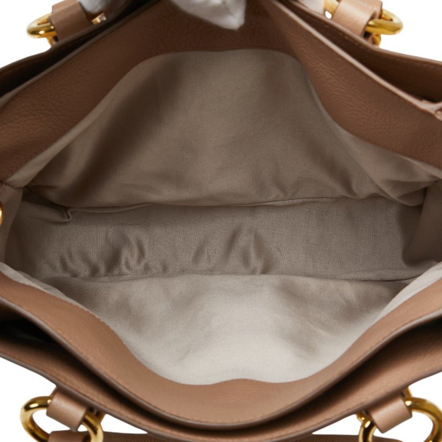 Miu Miu Madras, Beige, Leather, shoulder