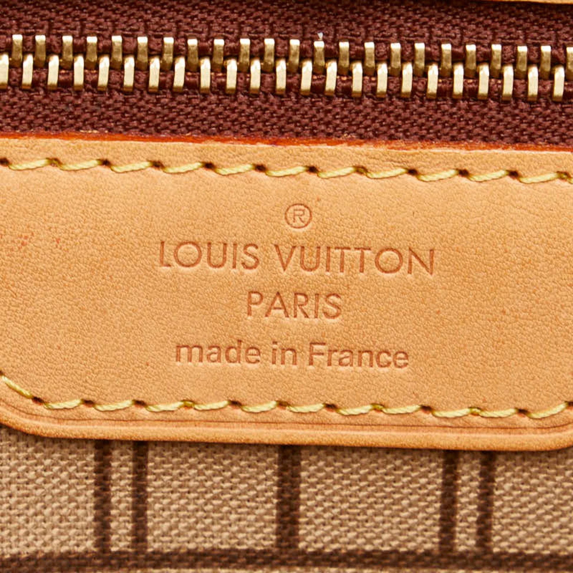 Louis Vuitton Neverfull PM, Brown, Canvas, handbag