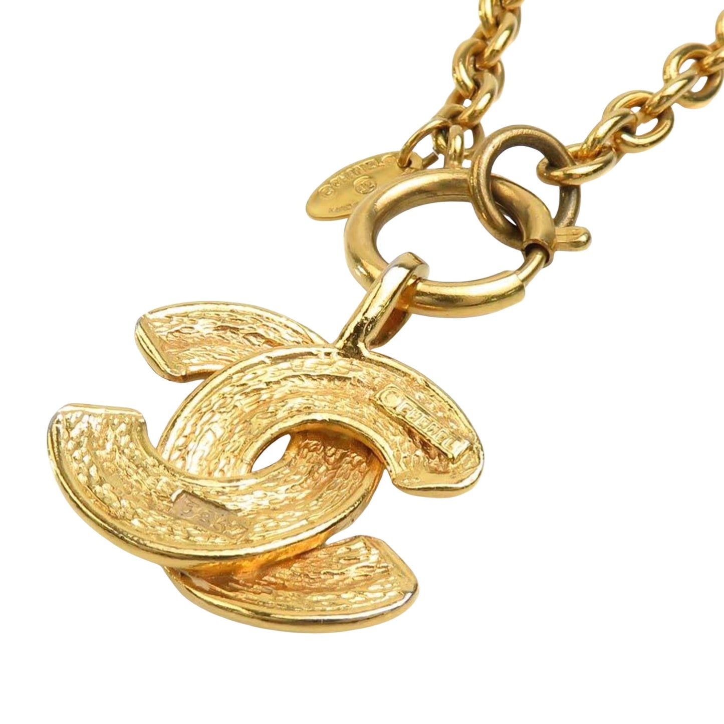 Chanel Coco Mark, Gold, Metal, necklace