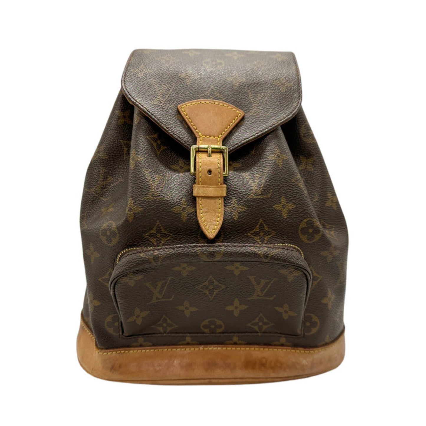 Louis Vuitton Montsouris, Brown, Canvas, backpack