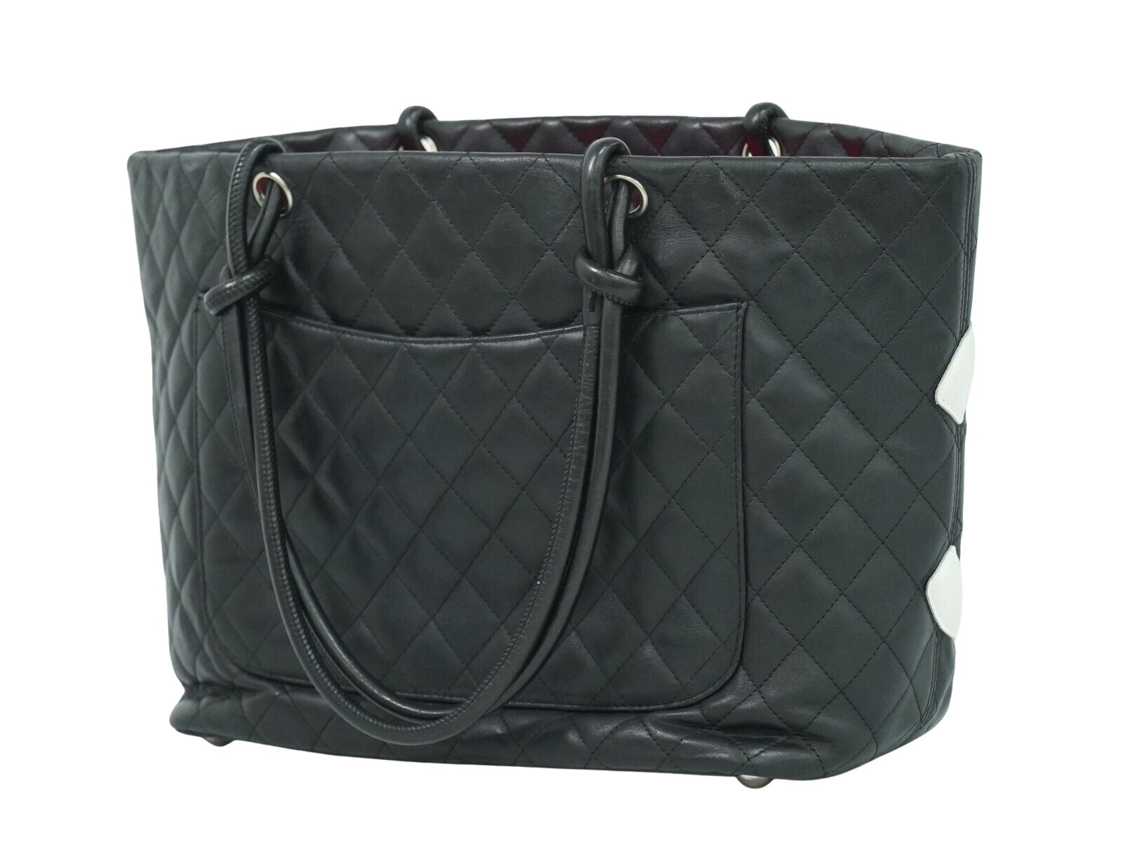 Chanel Cambon, Black, Leather, tote