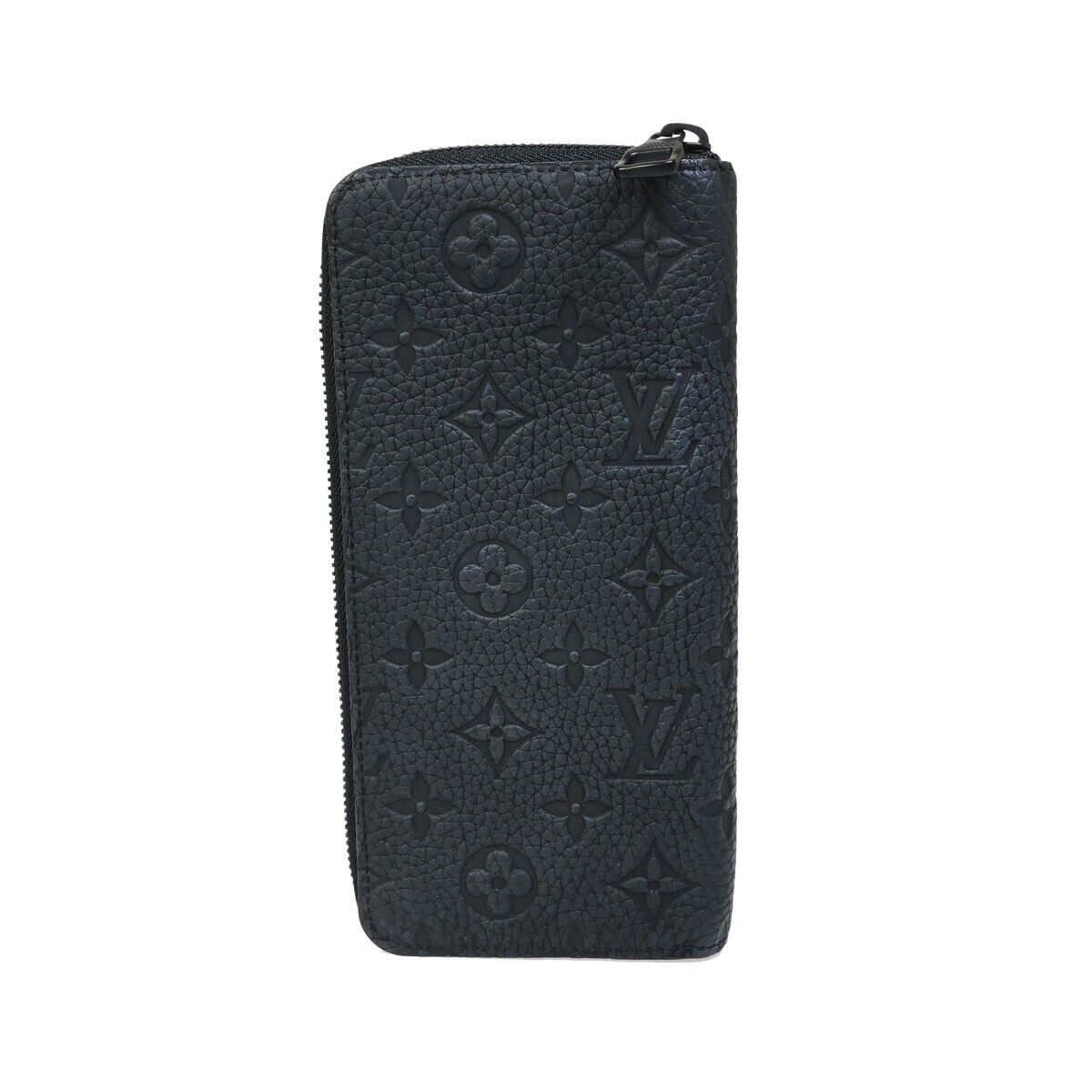 Louis Vuitton Zippy, Black, Leather, wallet