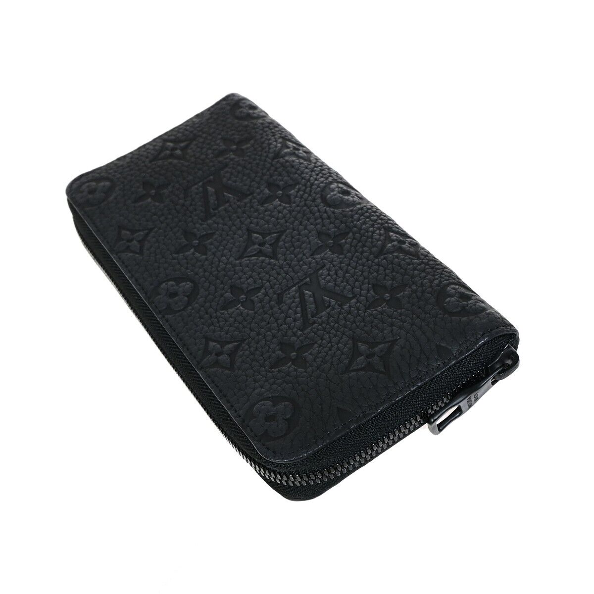 Louis Vuitton Zippy, Black, Leather, wallet