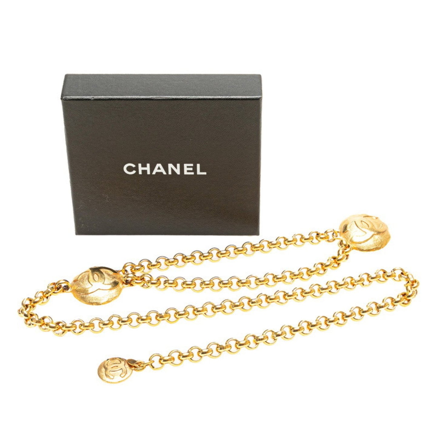 Chanel Coco Mark, Gold, Gold Plated, belt