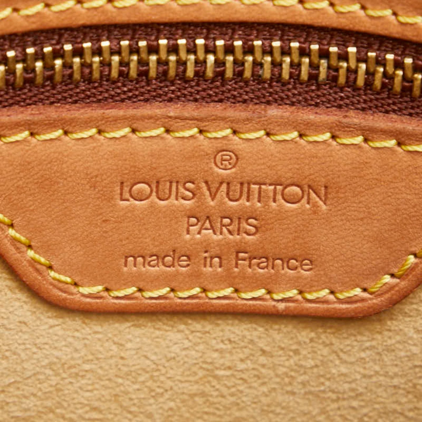 Louis Vuitton Looping MM, Brown, Canvas, handbag