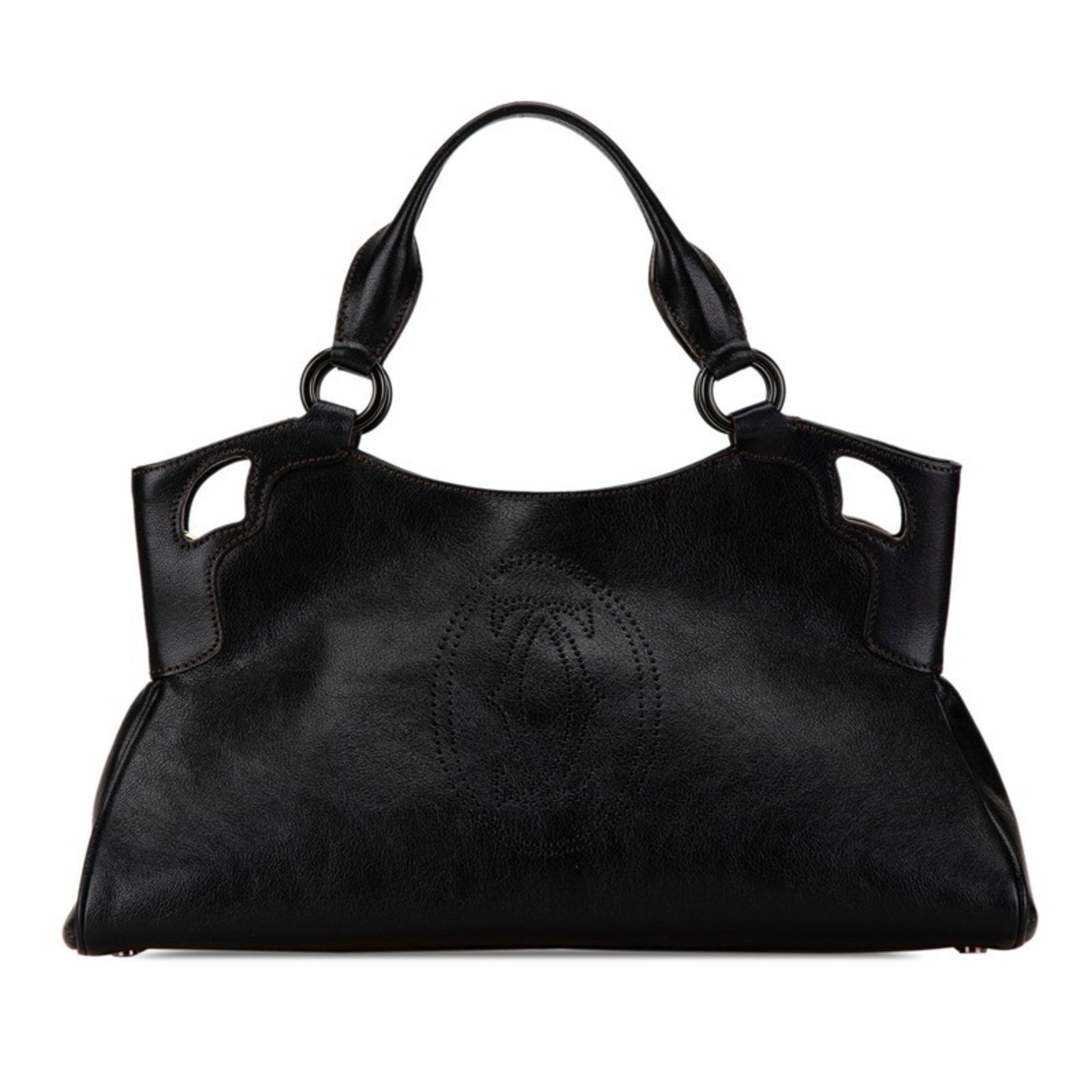 Cartier Marcello, Black, Leather, handbag