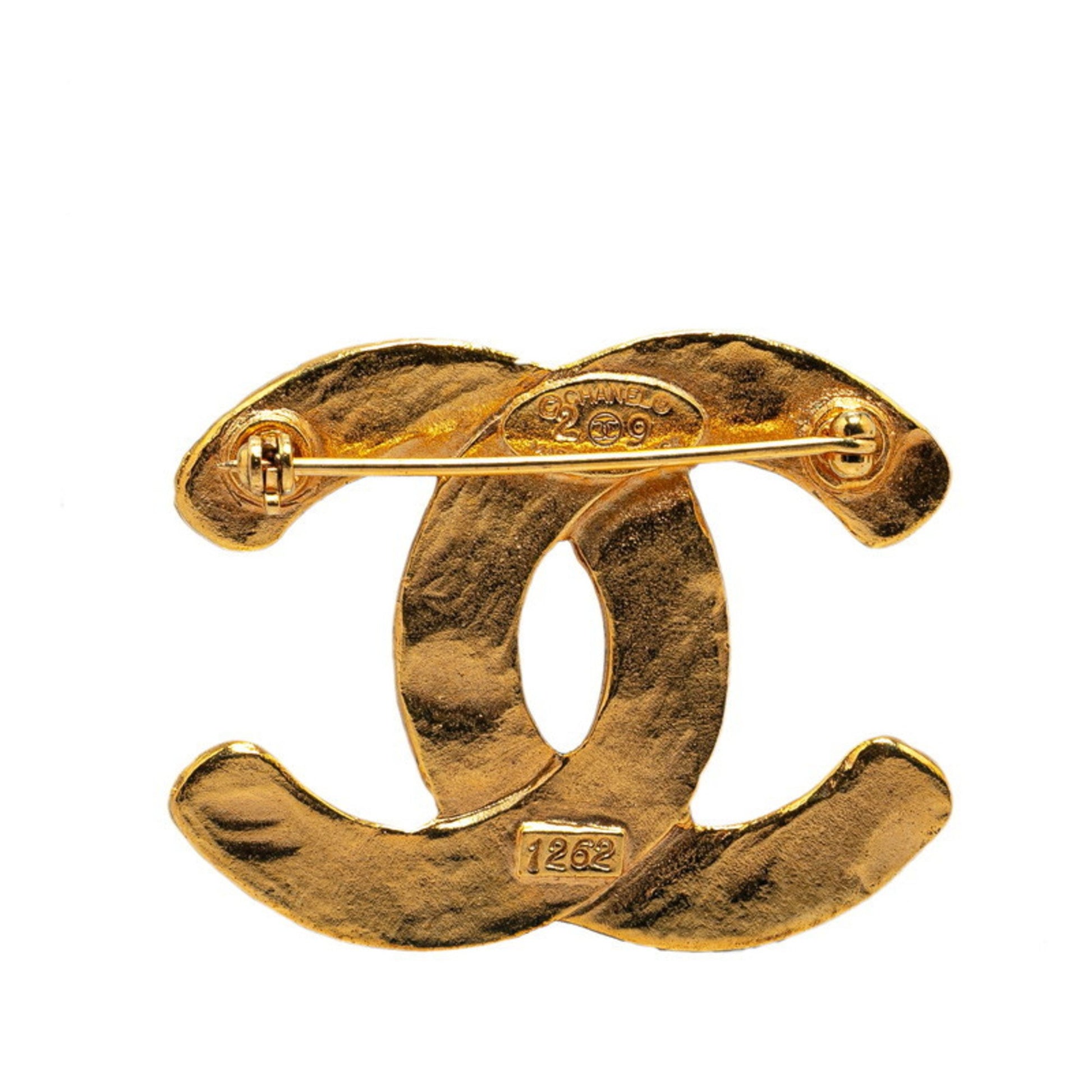 Chanel Coco Mark, Gold, Gold Plated, brooch