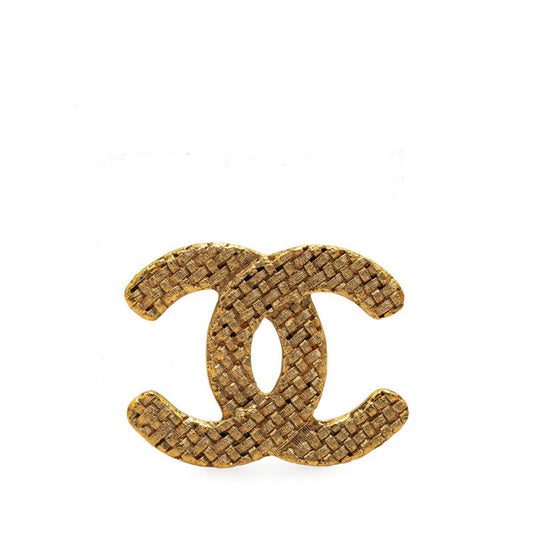 Chanel Coco Mark, Gold, Gold Plated, brooch