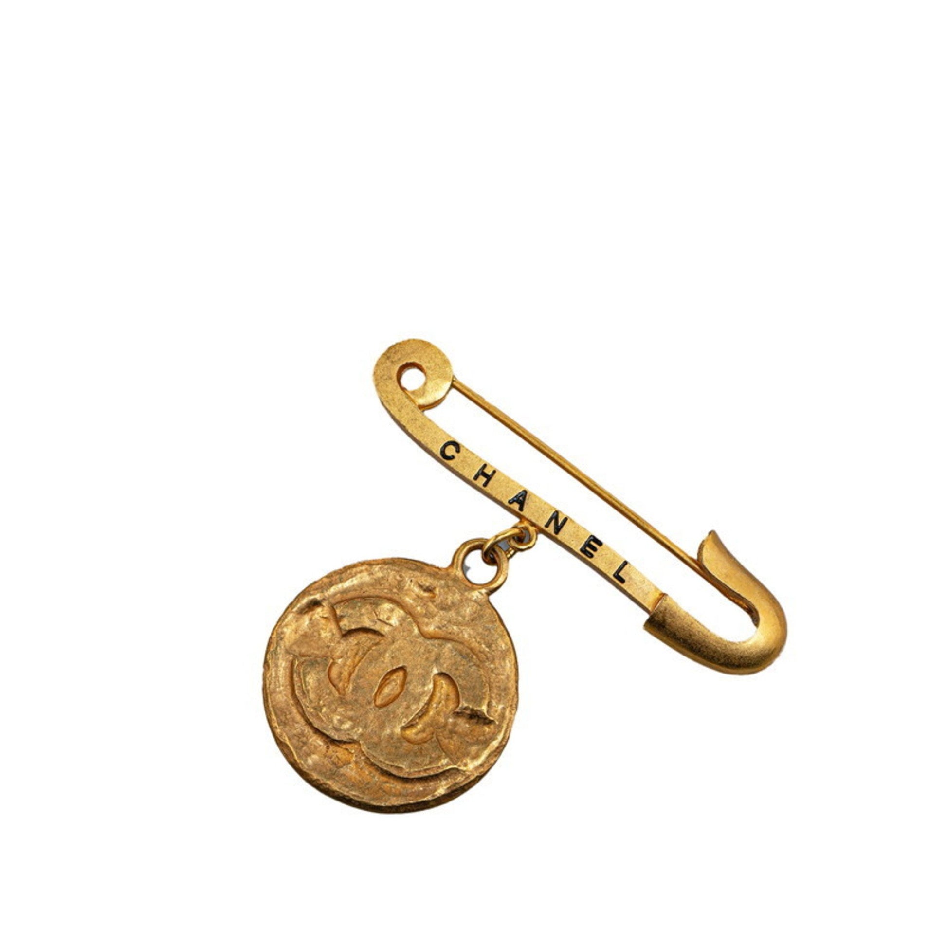 Chanel Coco Mark, Gold, Gold Plated, brooch