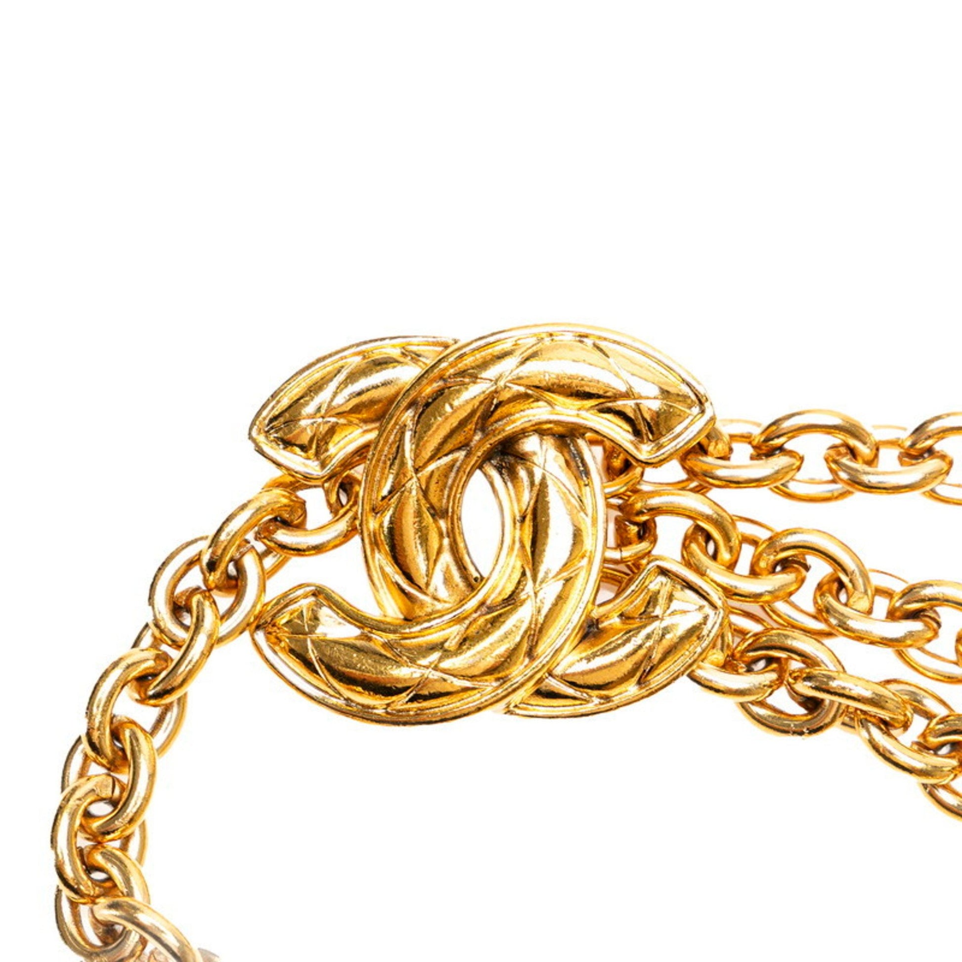 Chanel Coco Mark, Gold, Gold Plated, belt