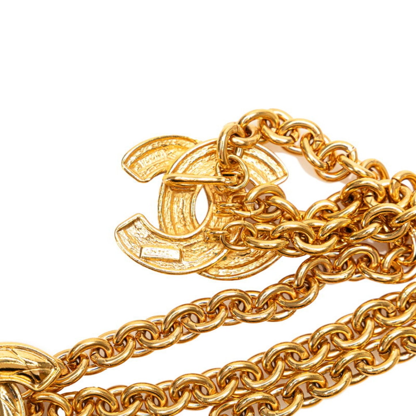 Chanel Coco Mark, Gold, Gold Plated, belt