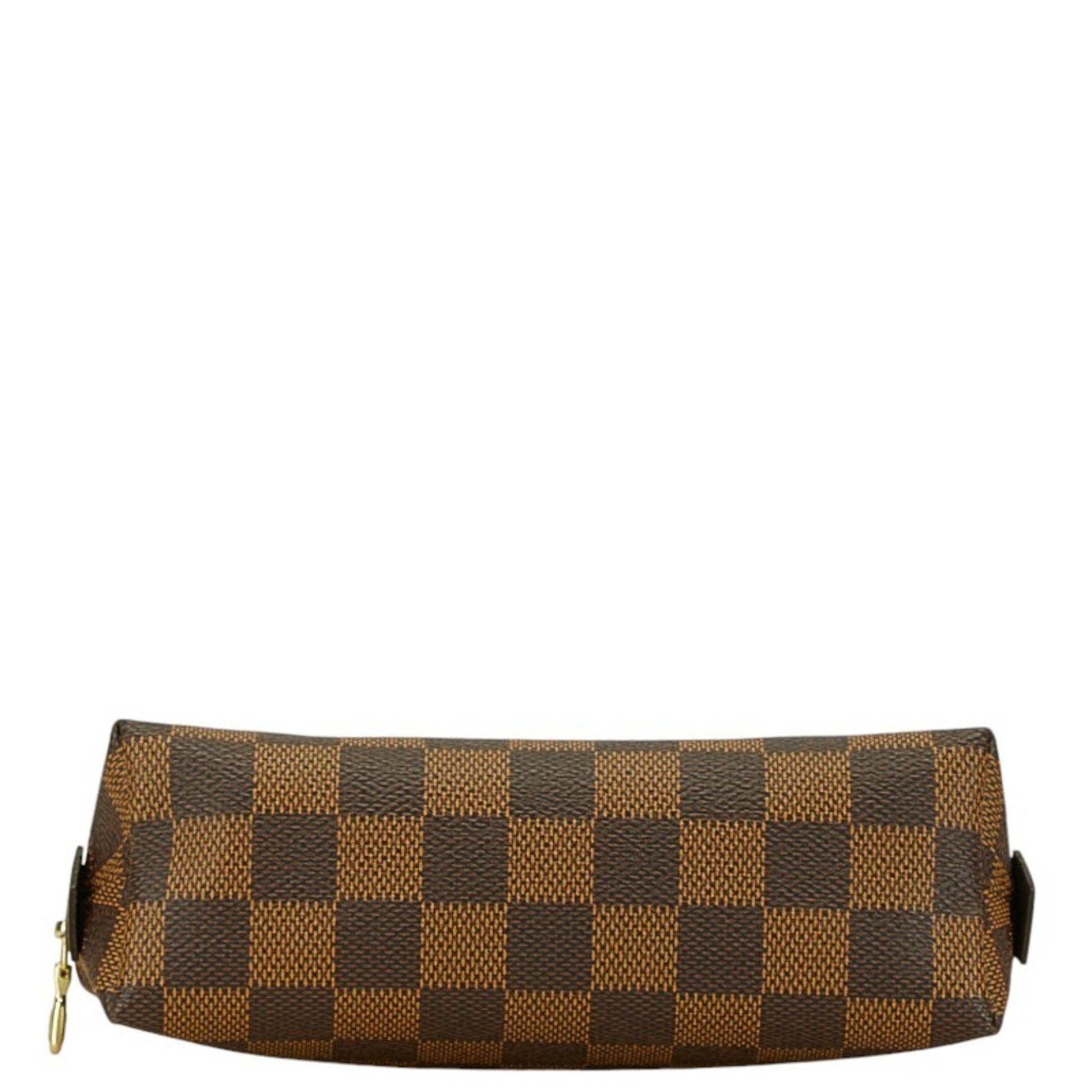 Louis Vuitton Trousse makeup, Brown, Canvas, wallet