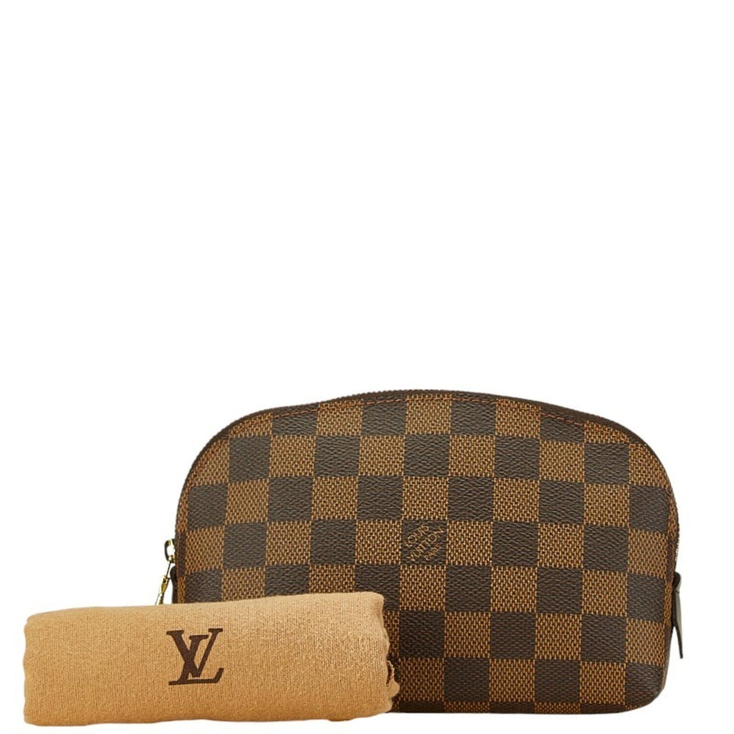 Louis Vuitton Trousse makeup, Brown, Canvas, wallet