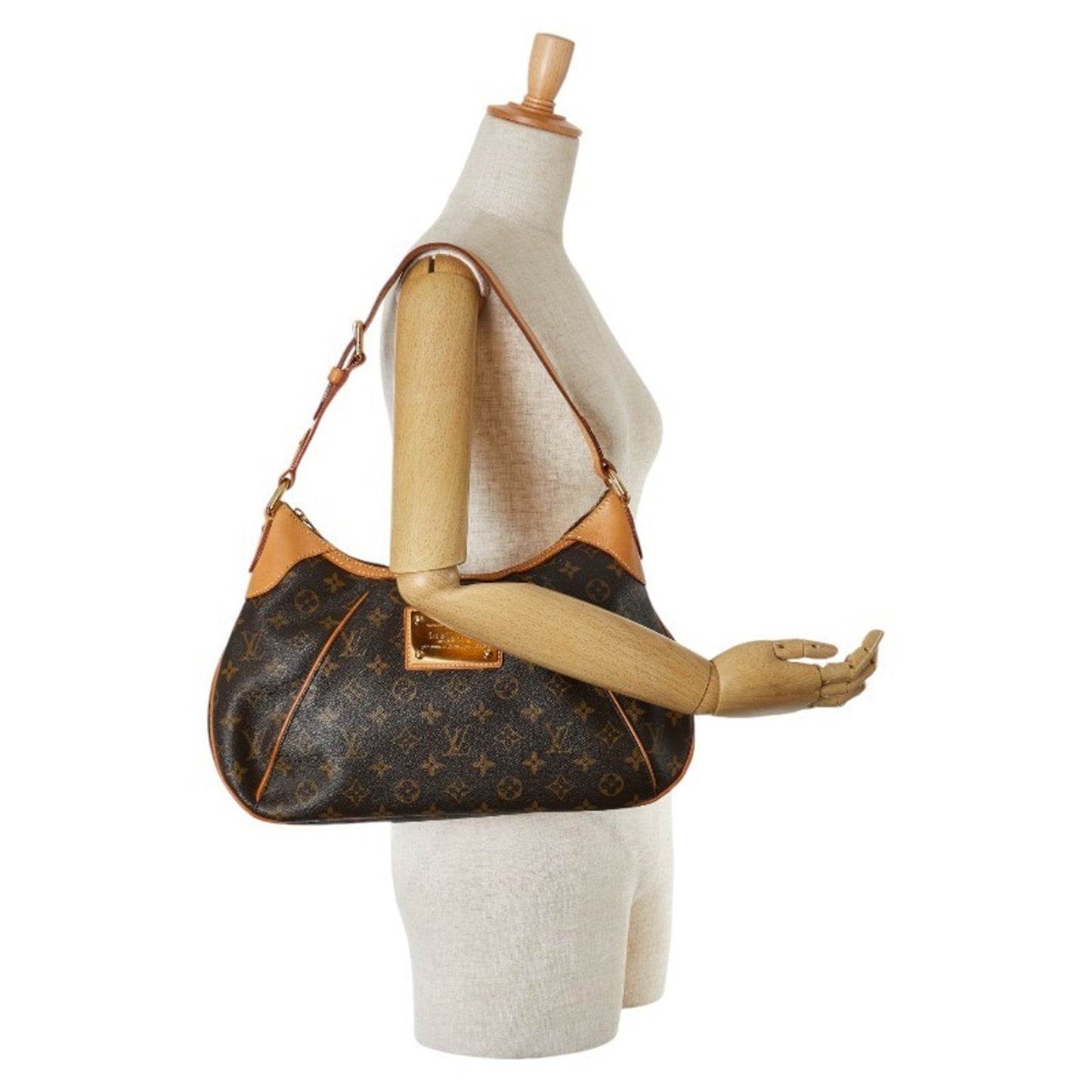 Louis Vuitton Thames, Brown, Canvas, handbag