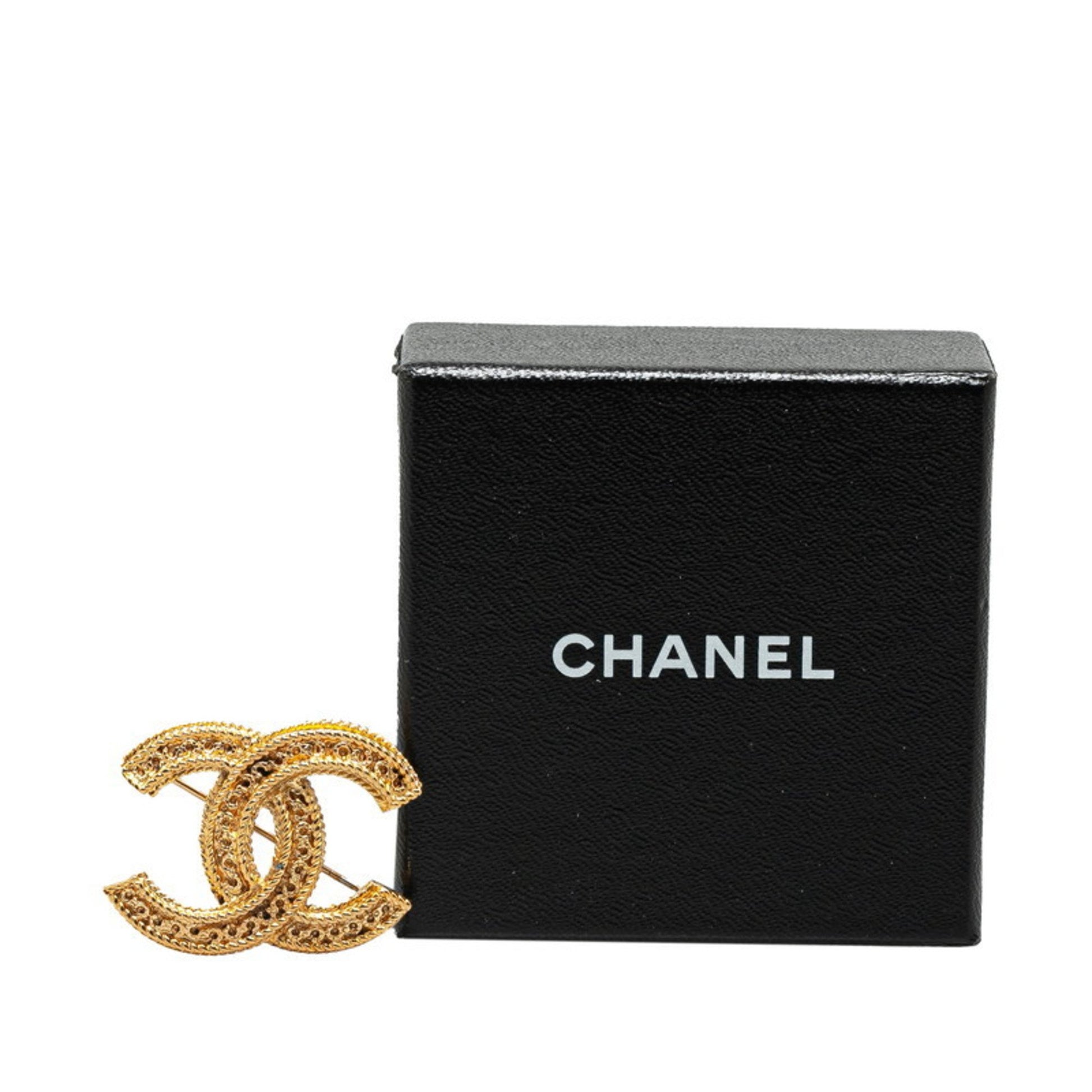 Chanel Coco Mark, Gold, Gold Plated, brooch