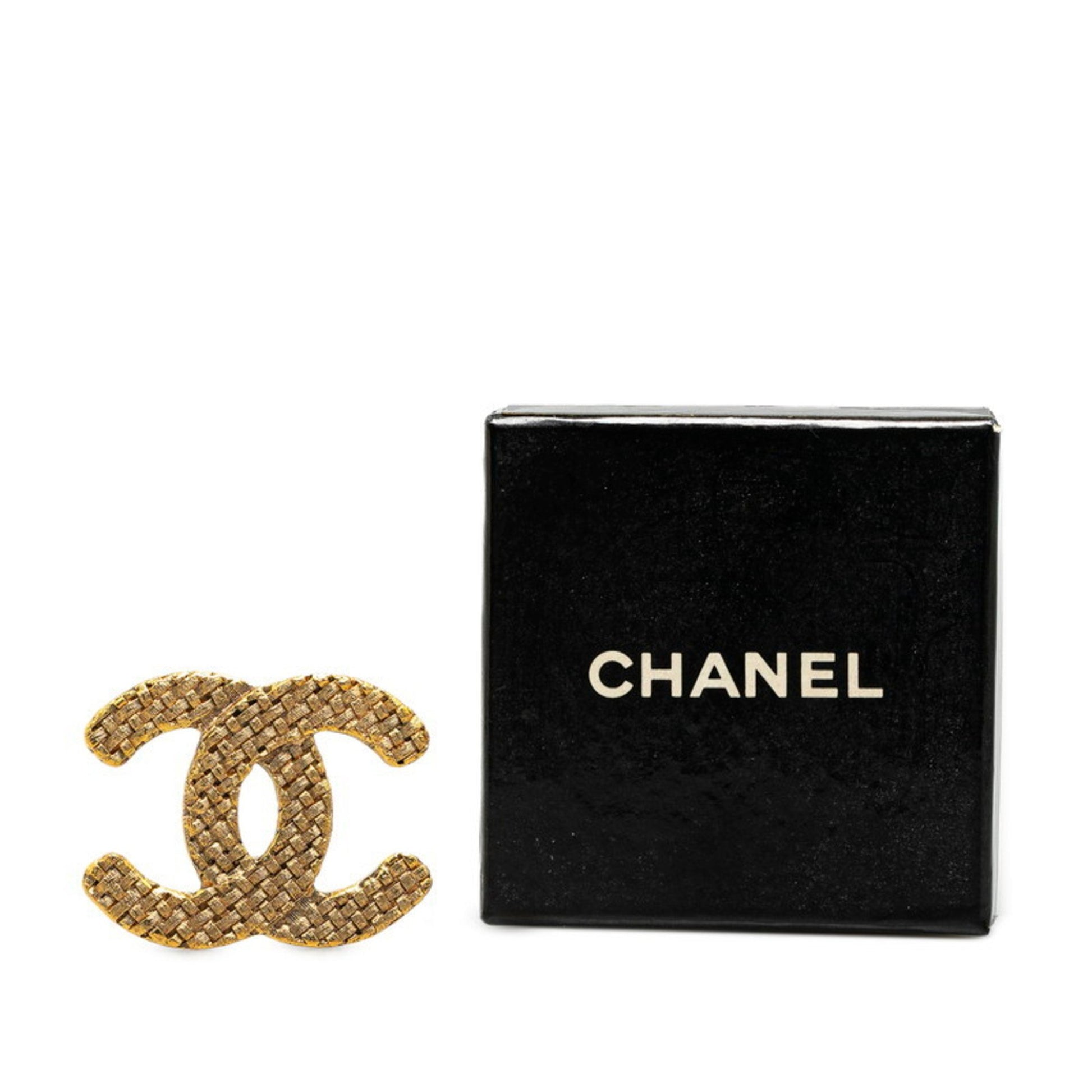 Chanel Coco Mark, Gold, Gold Plated, brooch