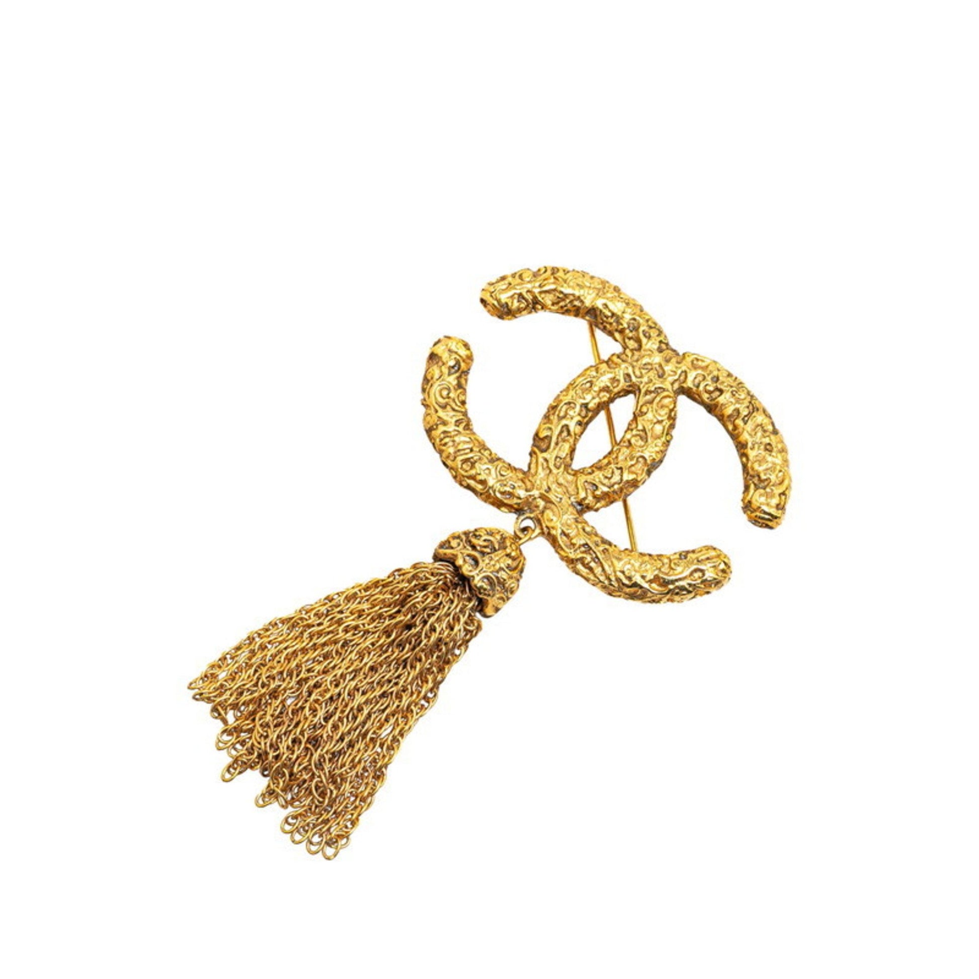 Chanel Coco Mark, Gold, Gold Plated, brooch