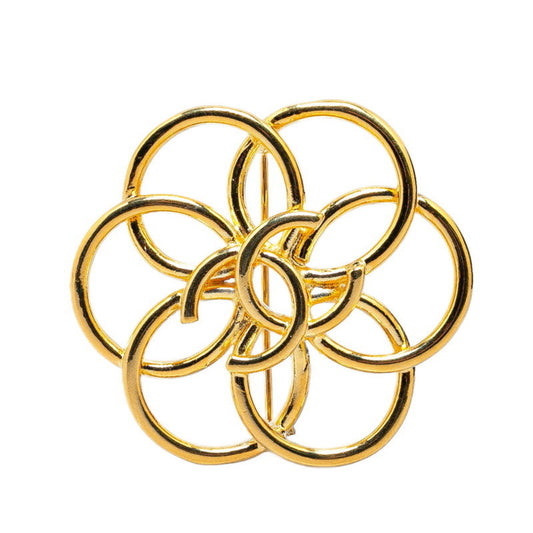 Chanel Coco Mark, Gold, Gold Plated, brooch