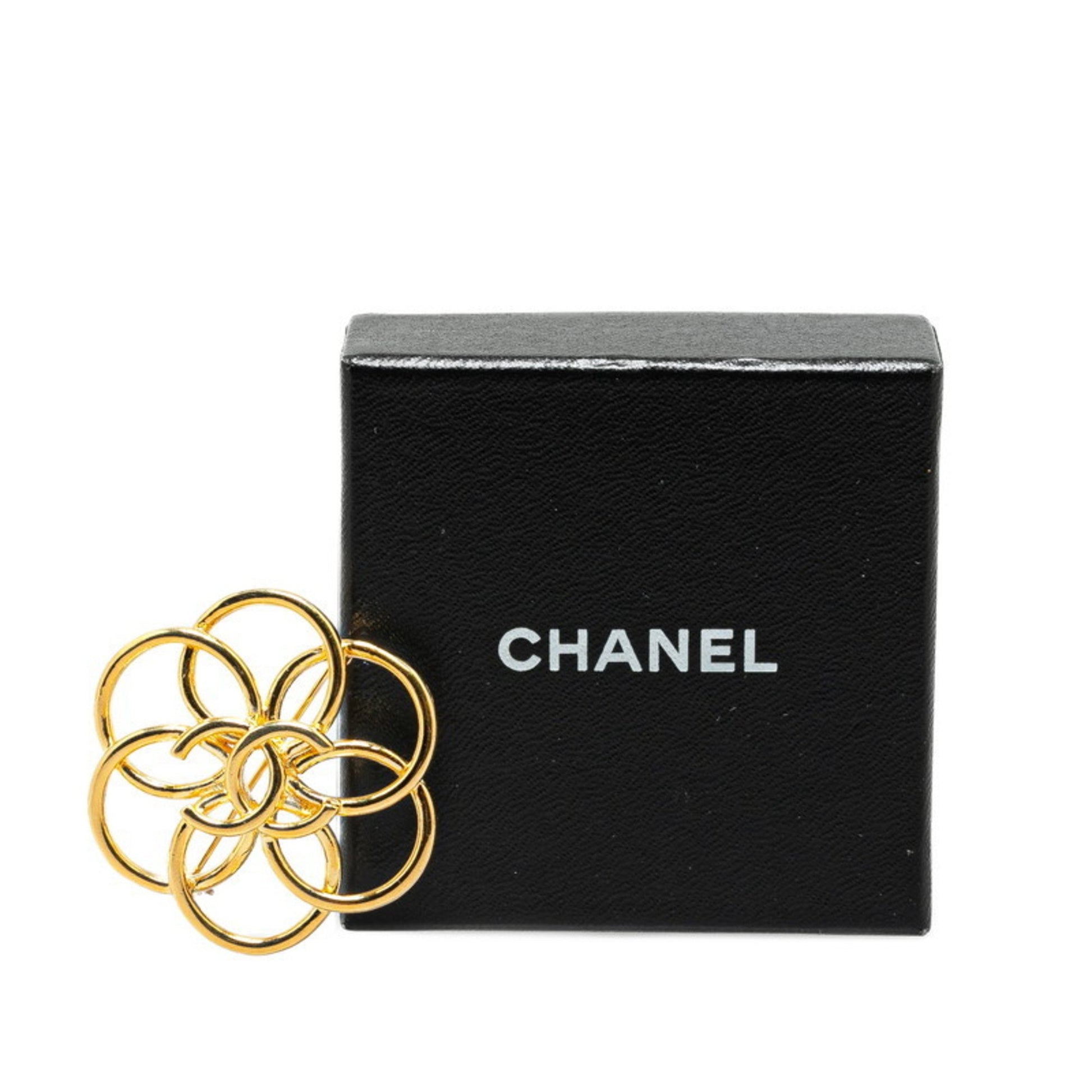 Chanel Coco Mark, Gold, Gold Plated, brooch