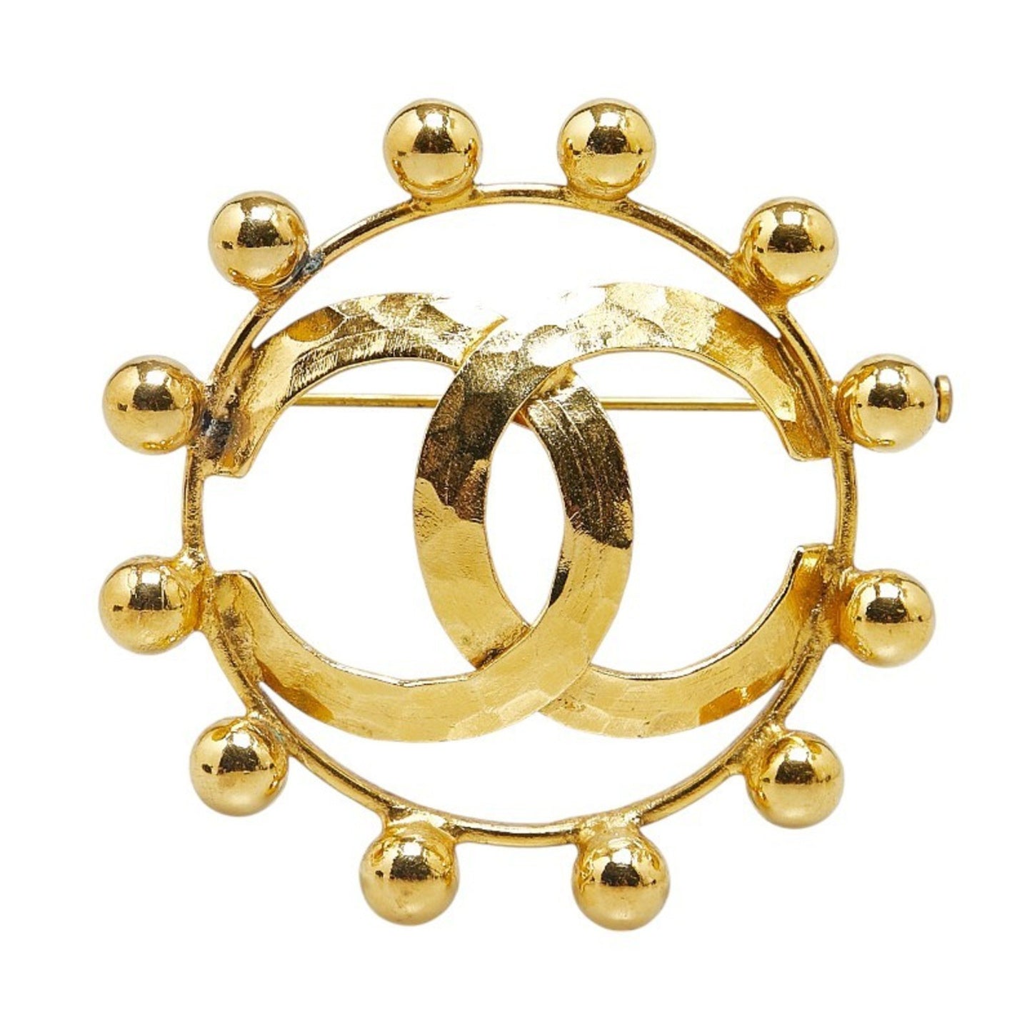 Chanel Coco Mark, Gold, Gold Plated, brooch