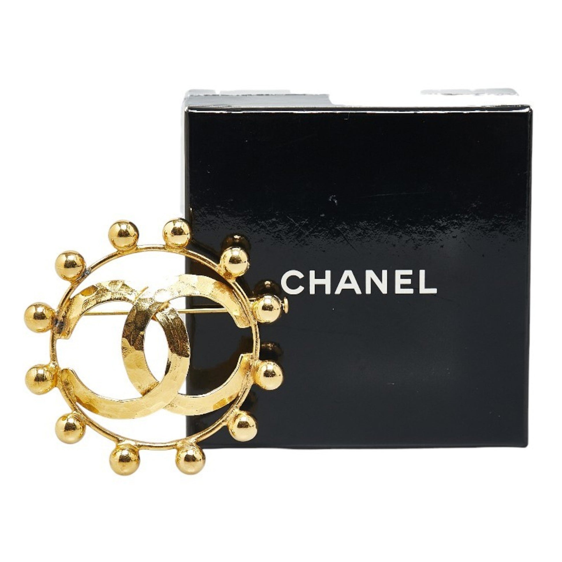 Chanel Coco Mark, Gold, Gold Plated, brooch