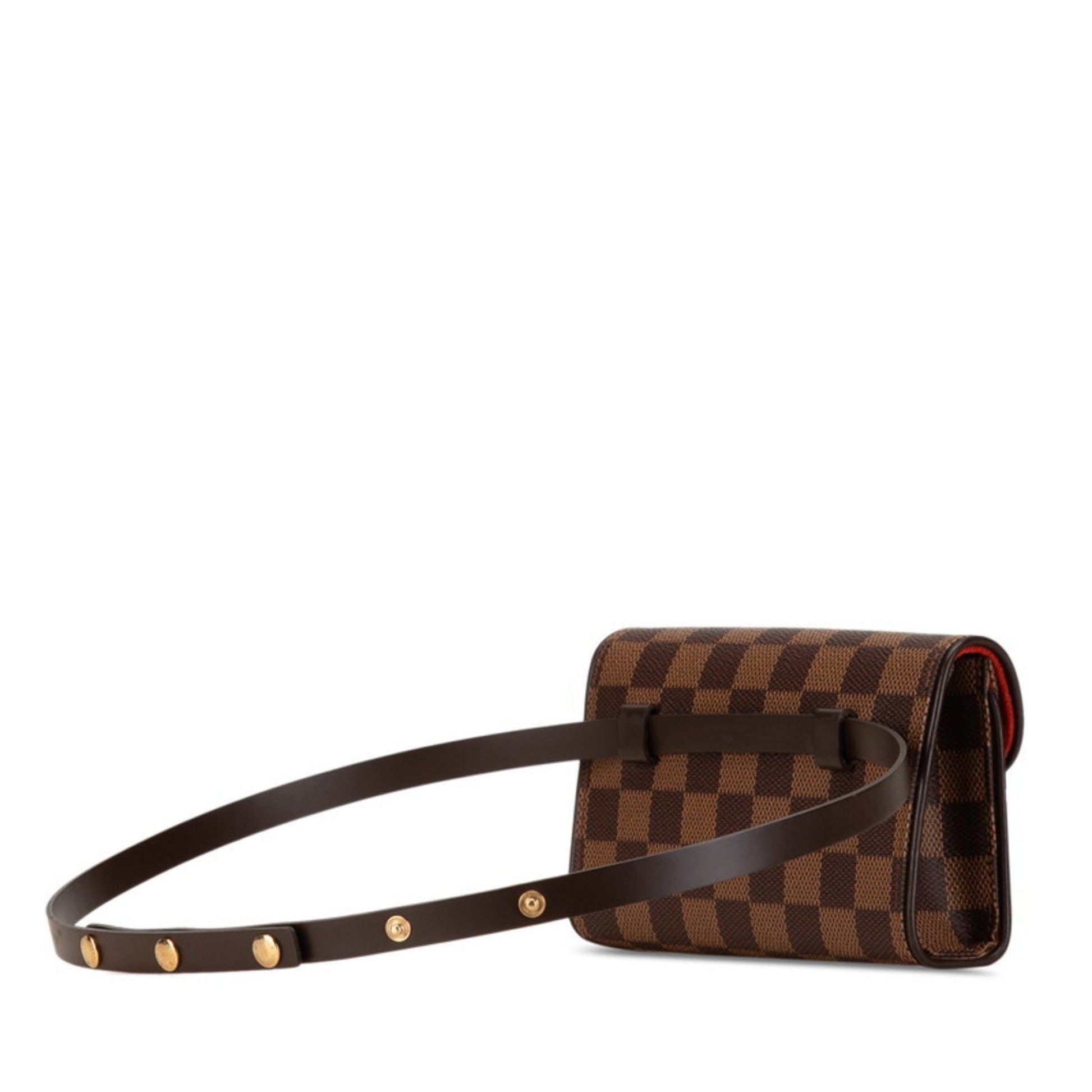 Louis Vuitton Florentine, Brown, Canvas, clutch