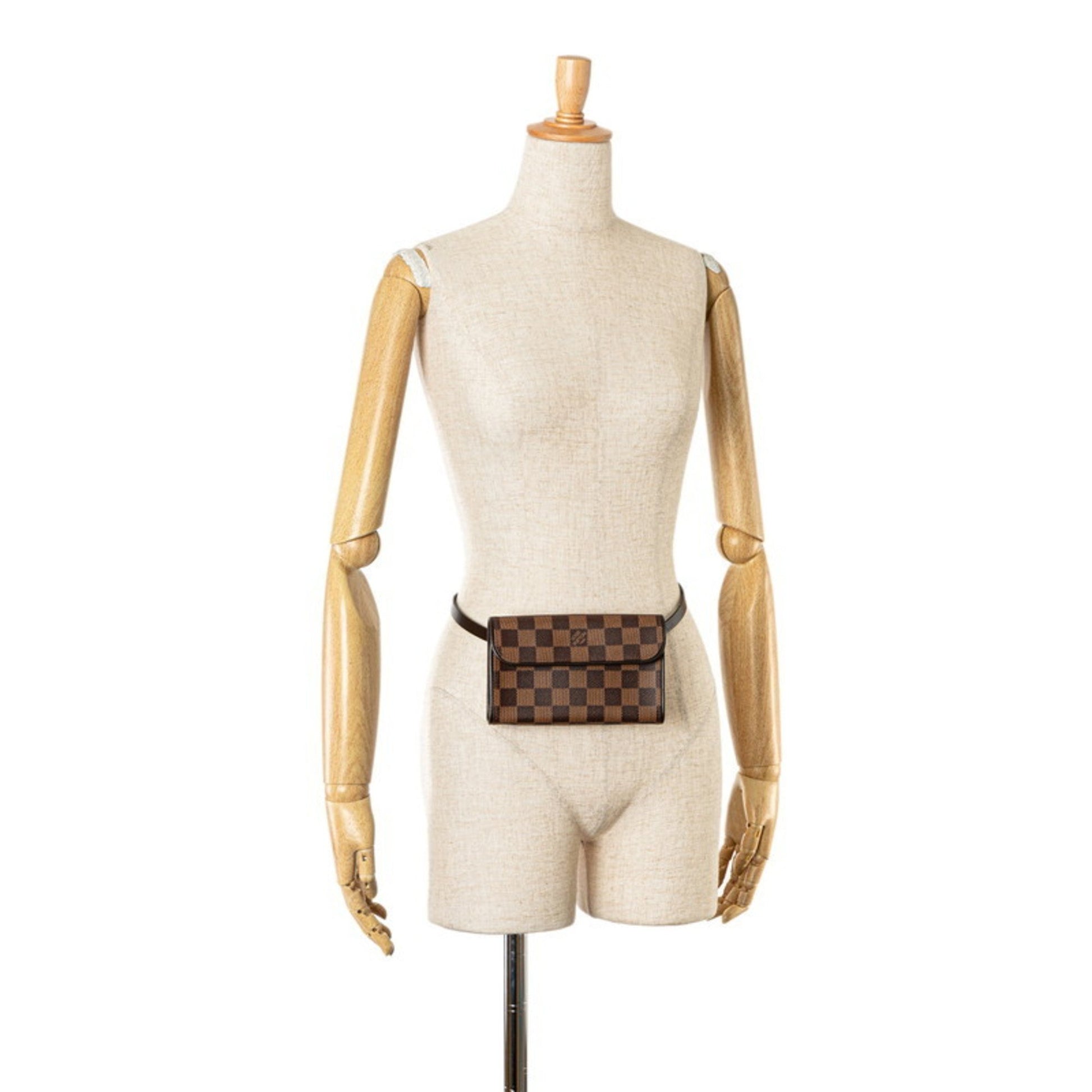 Louis Vuitton Florentine, Brown, Canvas, clutch