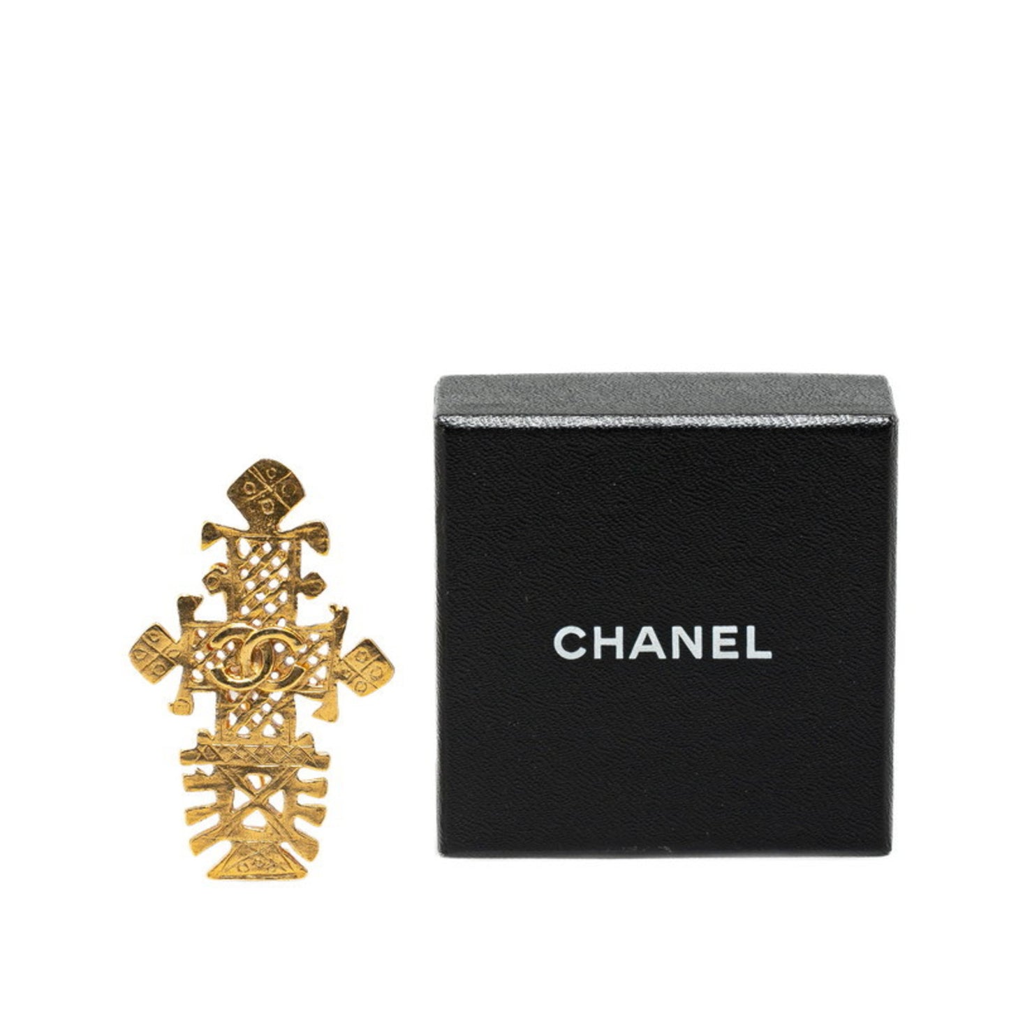 Chanel Coco Mark, Gold, Gold Plated, brooch