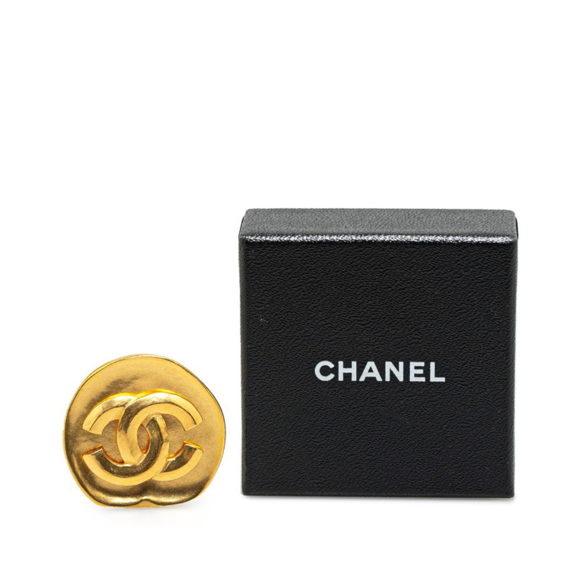 Chanel Coco Mark, Gold, Gold Plated, brooch