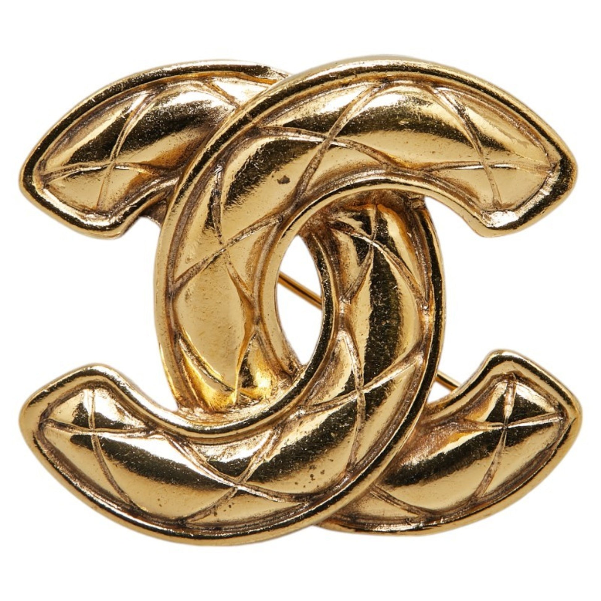 Chanel Coco Mark, Gold, Gold Plated, brooch