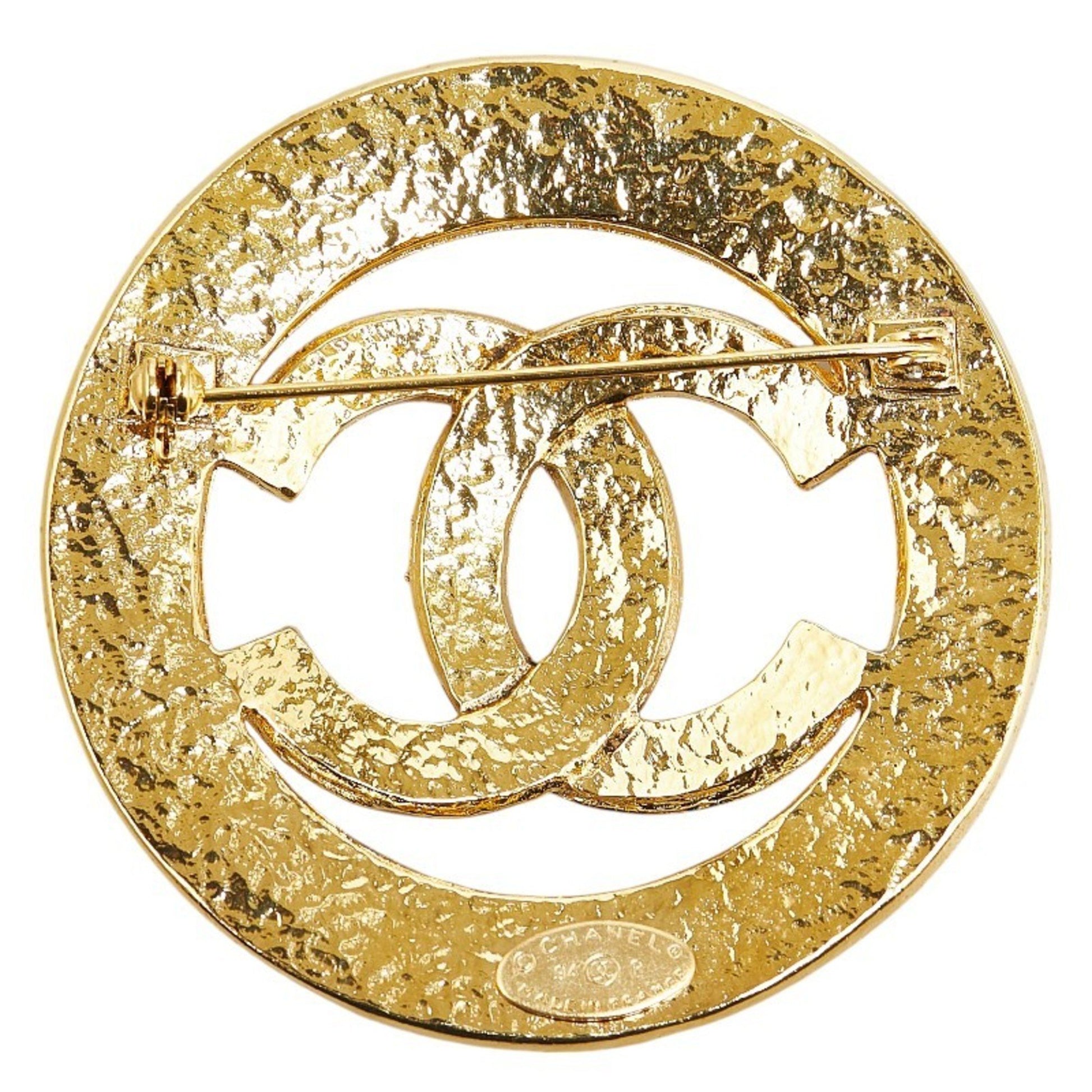 Chanel Coco Mark, Gold, Gold Plated, brooch