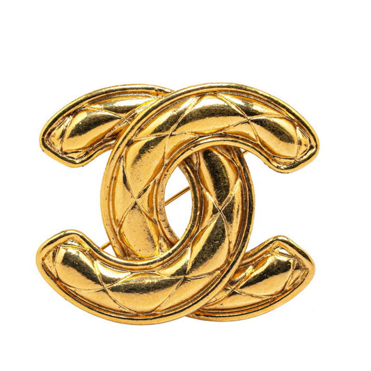 Chanel Coco Mark, Gold, Gold Plated, brooch