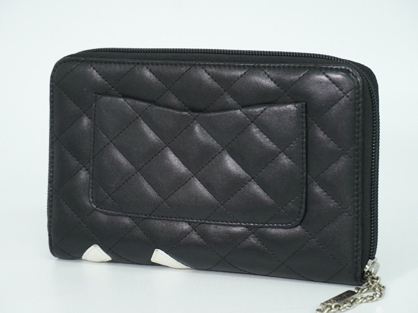 Chanel Cambon line, Black, Leather, wallet