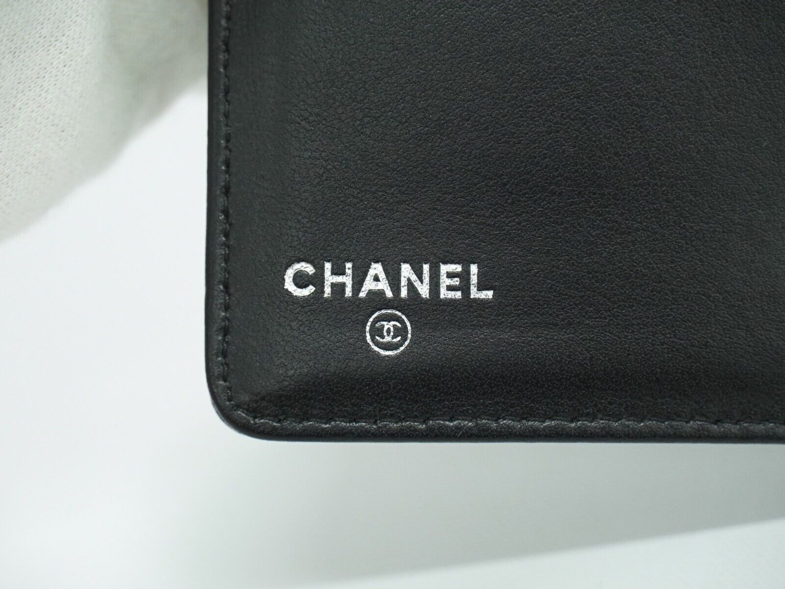 Chanel, Black, Leather, wallet